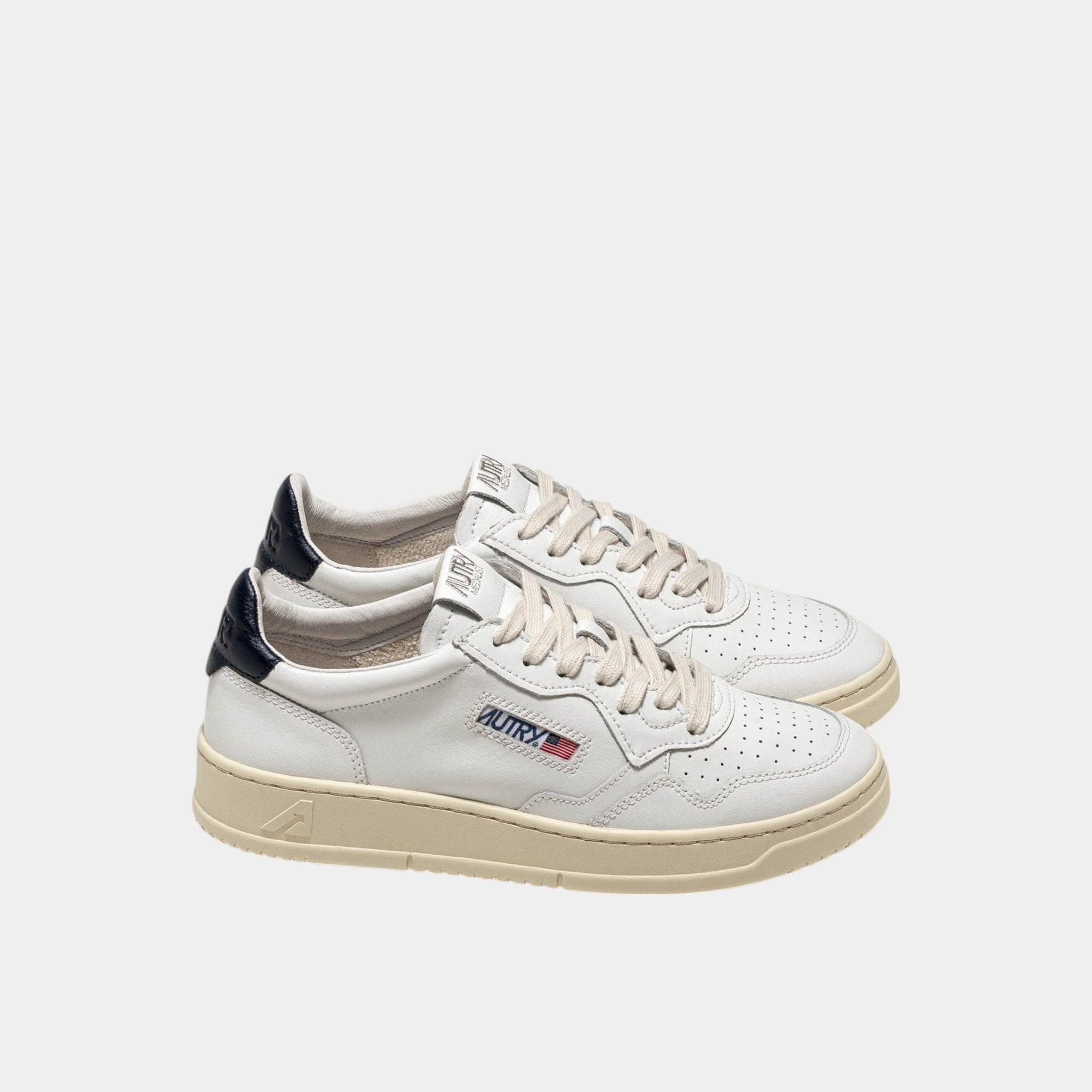 AUTRY Autry Sneakers Medalist in pelle - Bianco/Blu - Hubert Humangoods