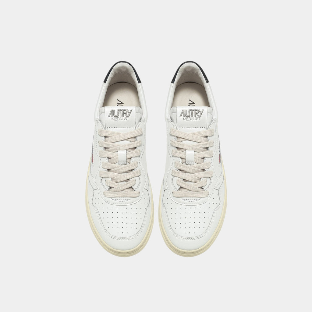 AUTRY Autry Sneakers Medalist in pelle - Bianco/Nero - Hubert Humangoods