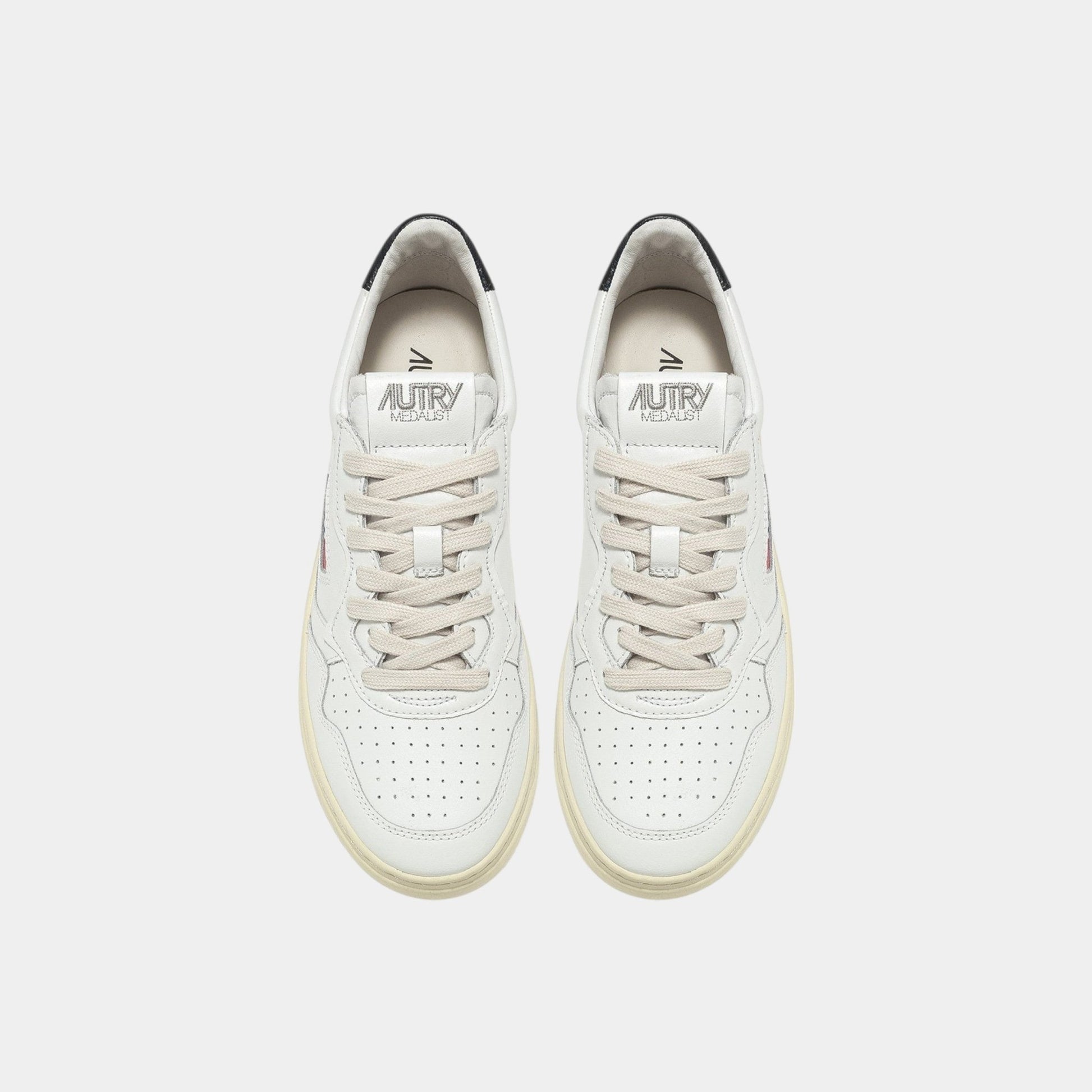 AUTRY Autry Sneakers Medalist in pelle - Bianco/Nero - Hubert Humangoods