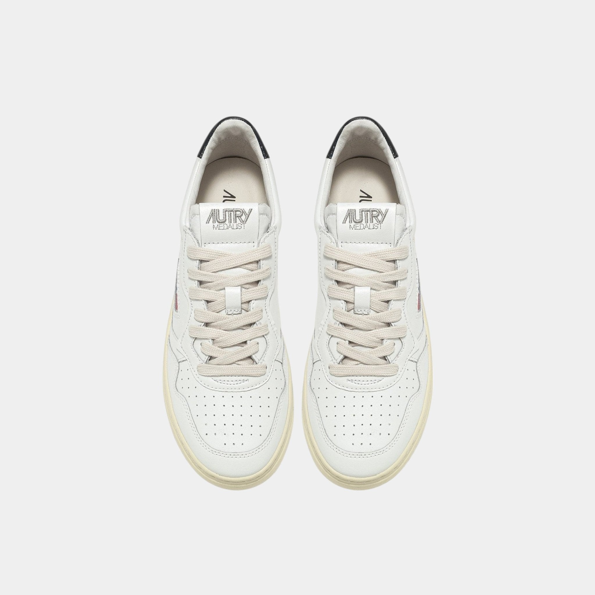AUTRY Autry Sneakers Medalist in pelle - Bianco/Nero - Hubert Humangoods