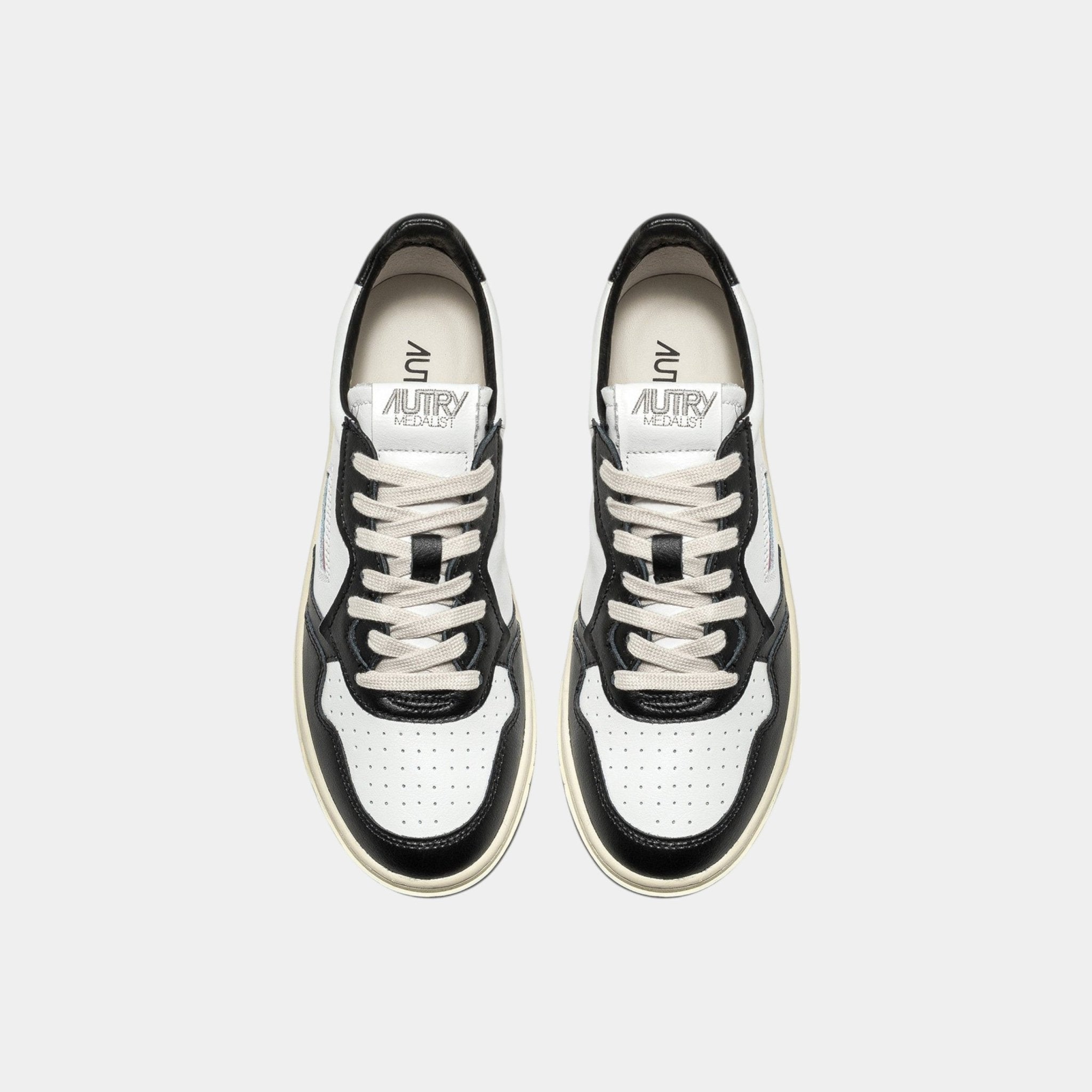 AUTRY Autry Sneakers Medalist in pelle - Bianco/Nero - Hubert Humangoods
