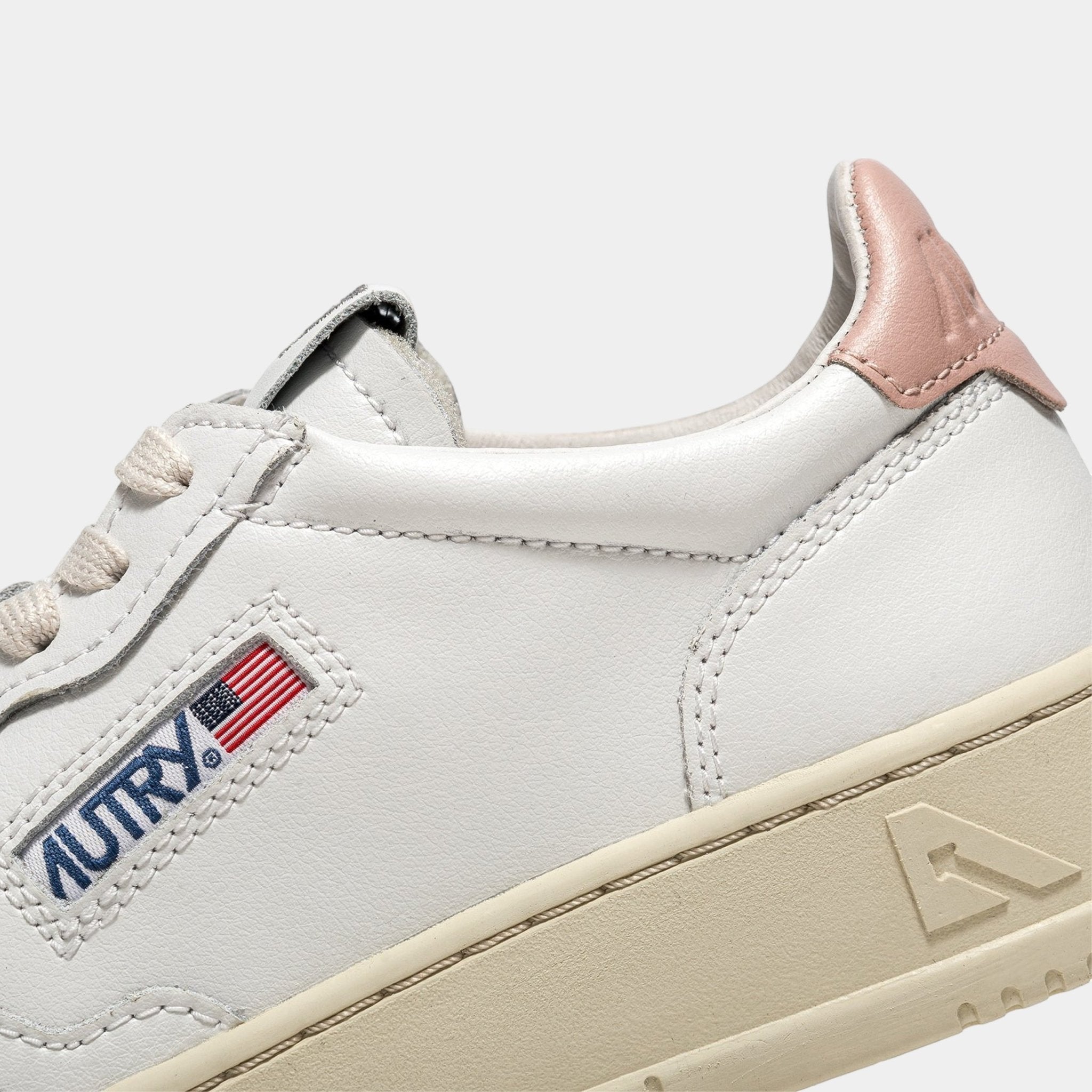 AUTRY Autry Sneakers Medalist in pelle - Bianco/Rosa - Hubert Humangoods
