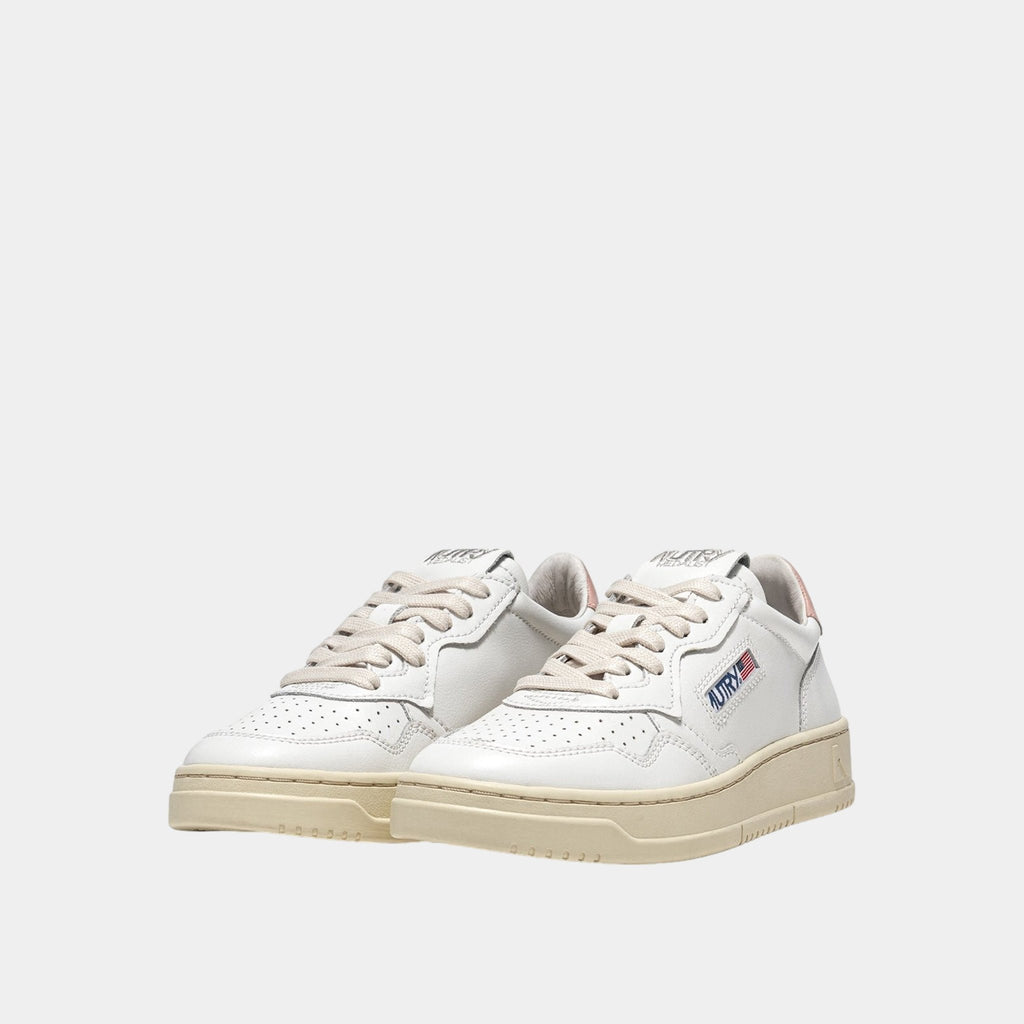 AUTRY Autry Sneakers Medalist in pelle - Bianco/Rosa - Hubert Humangoods