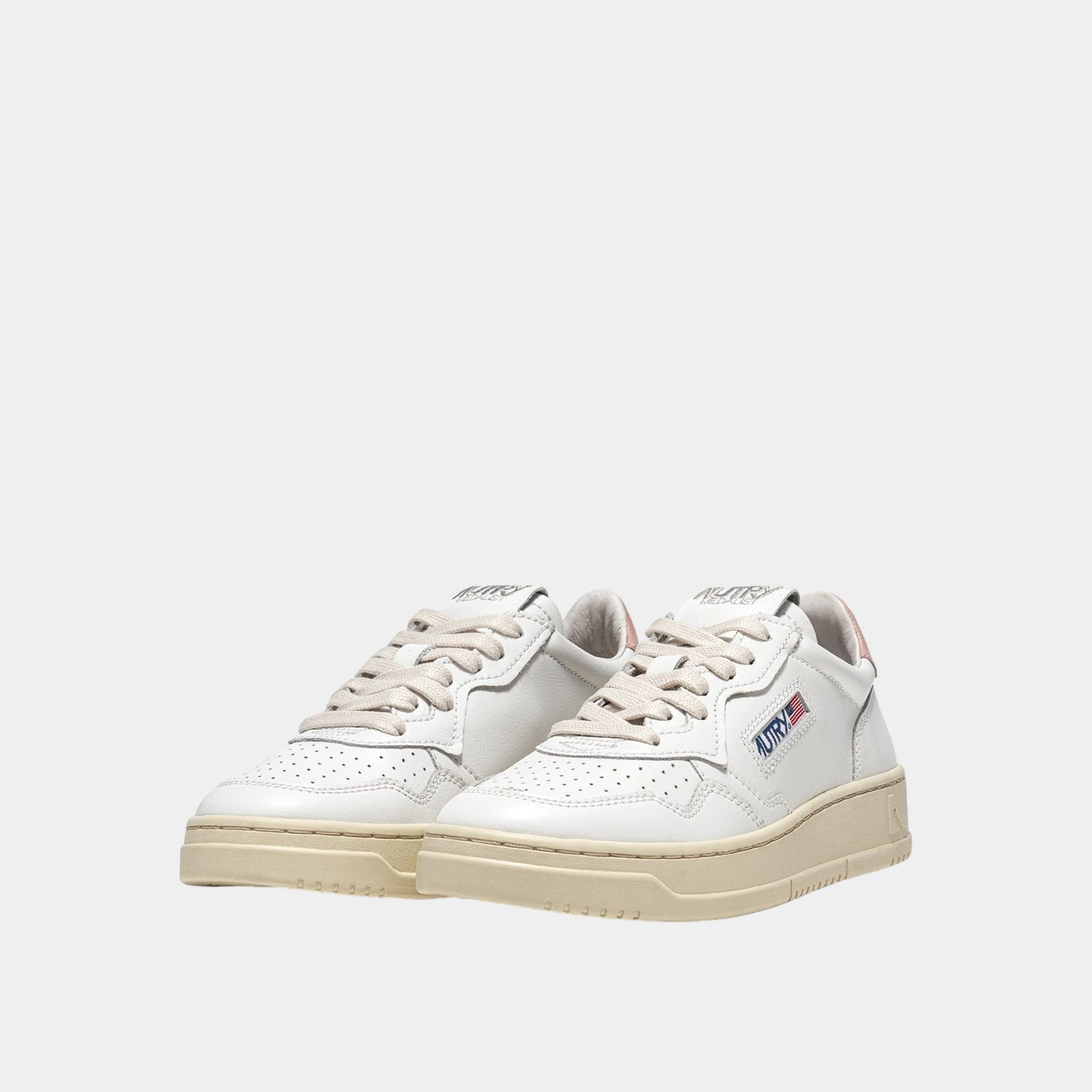 AUTRY Autry Sneakers Medalist in pelle - Bianco/Rosa - Hubert Humangoods