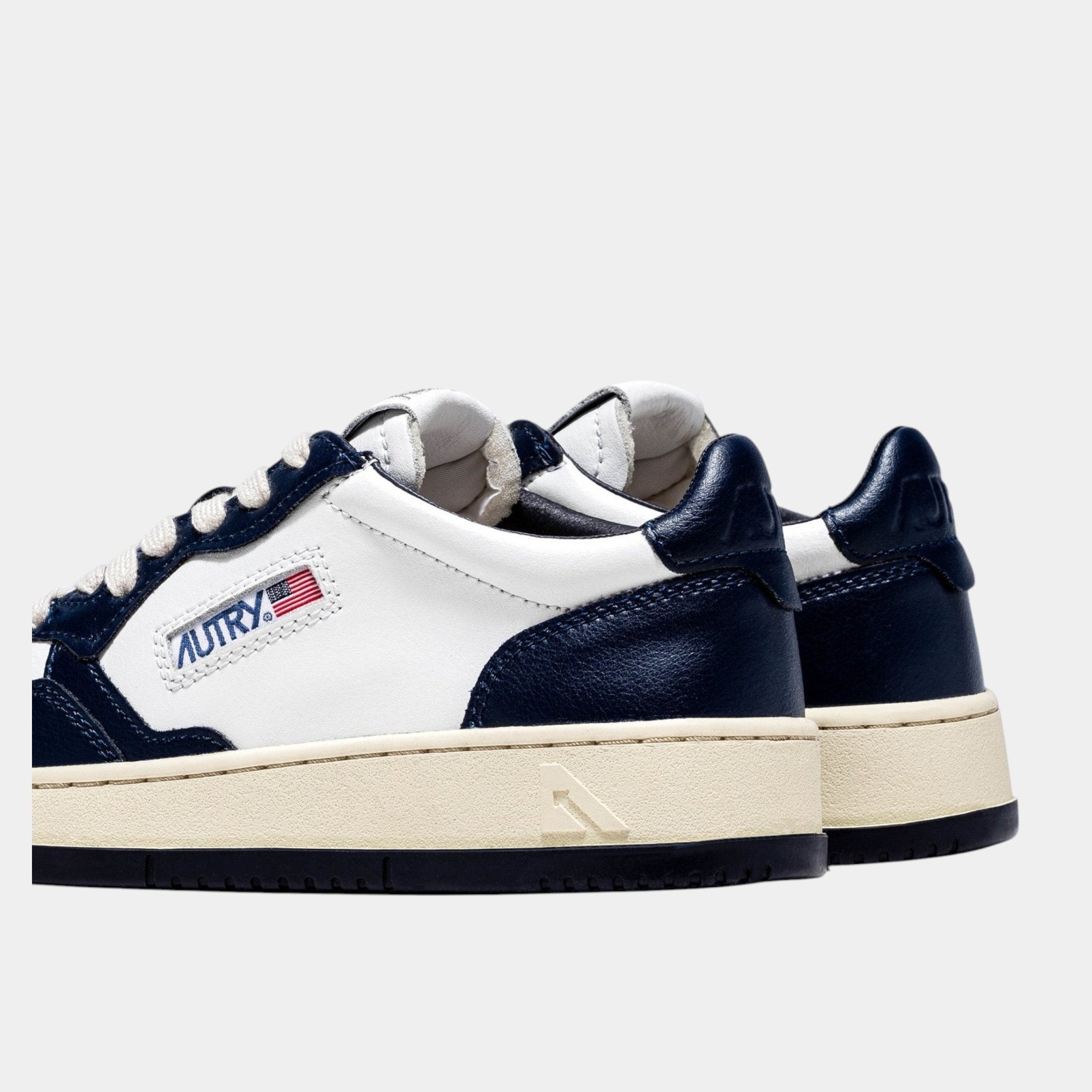 AUTRY Autry Sneakers Medalist in pelle bicolor - Bianco/Blu - Hubert Humangoods