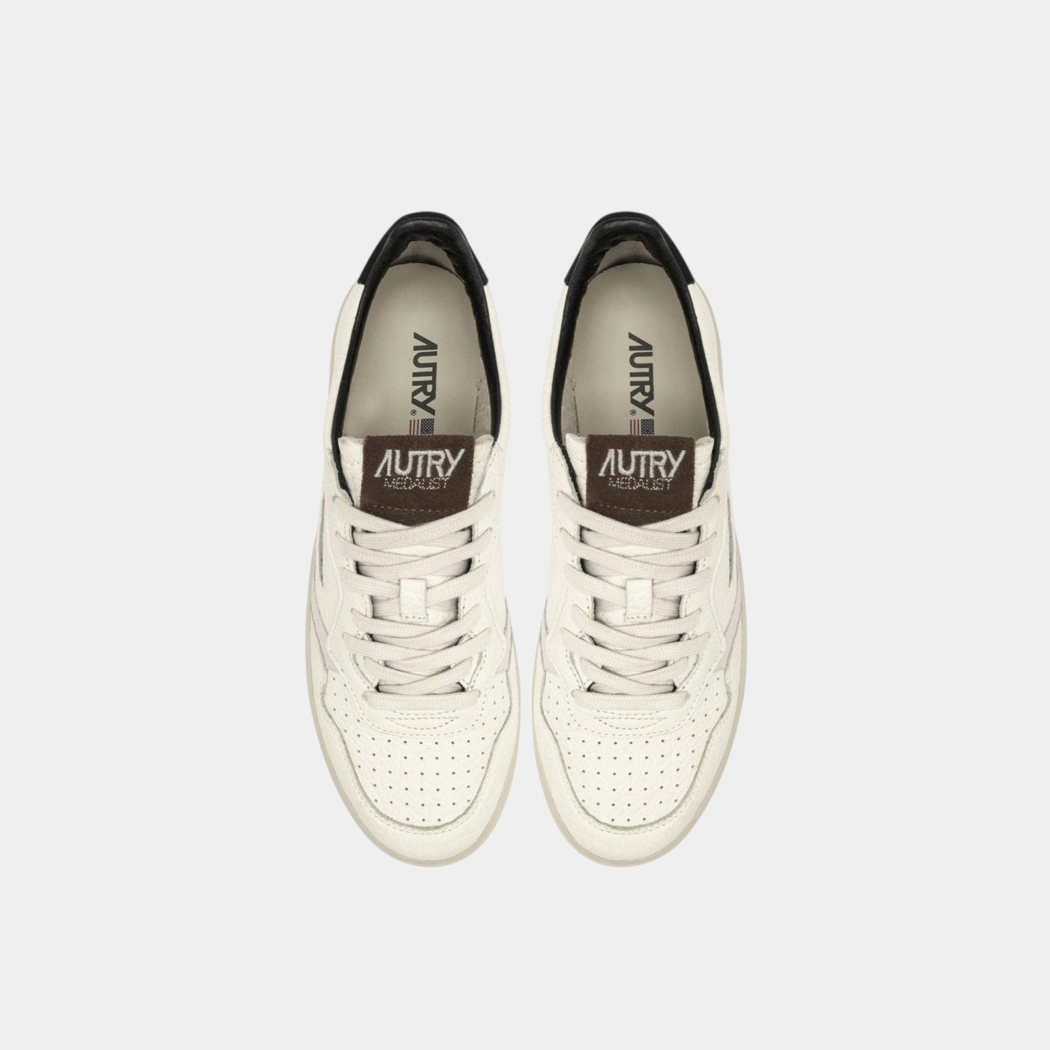 AUTRY Autry Sneakers Medalist in pelle con dettagli - Bianco/Nero - Hubert Humangoods