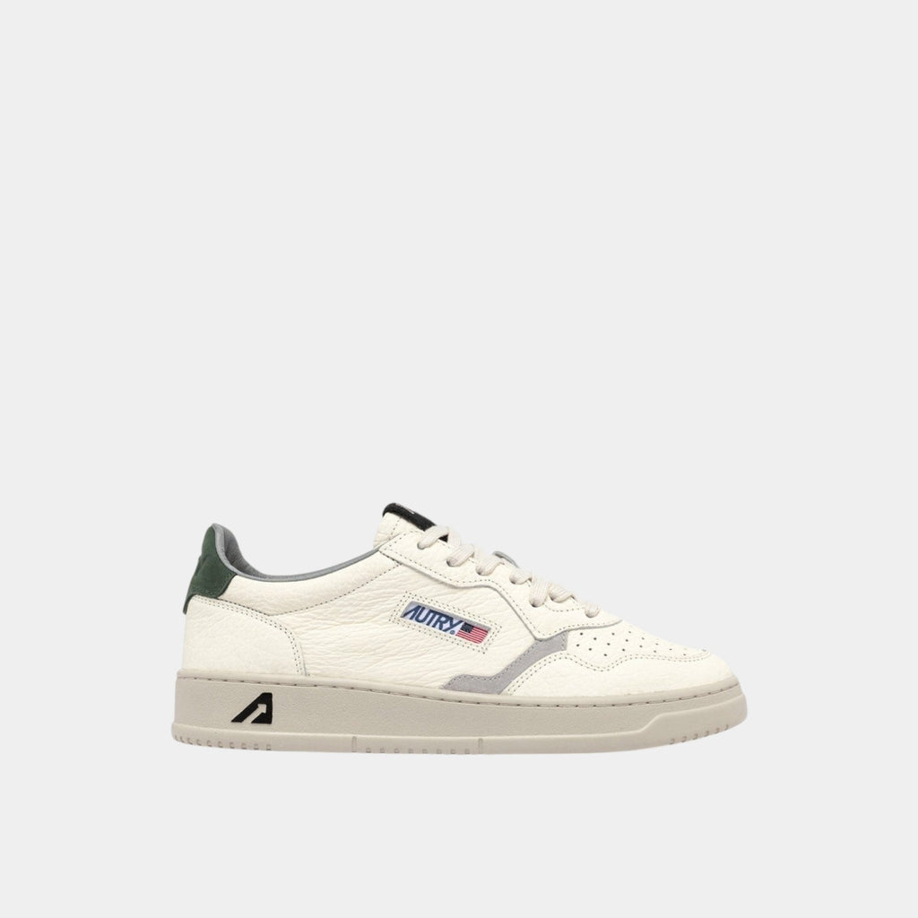 AUTRY Autry Sneakers Medalist in pelle con dettagli - Bianco/Verde - Hubert Humangoods