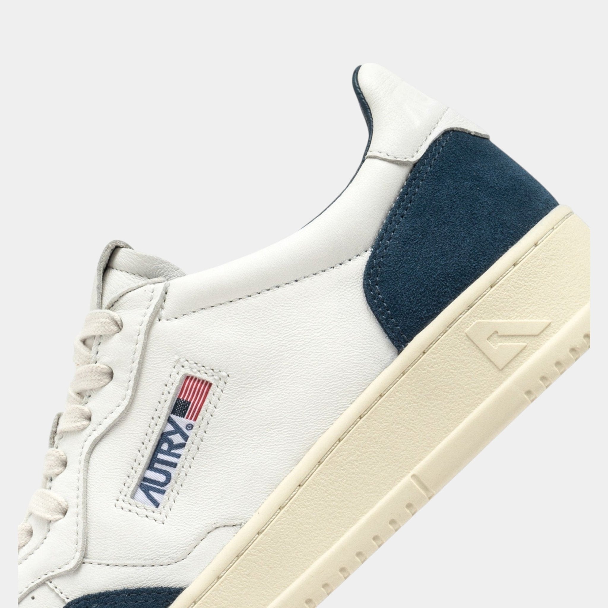 AUTRY Autry Sneakers Medalist in pelle di capra e suede - Bianco/Blu - Hubert Humangoods
