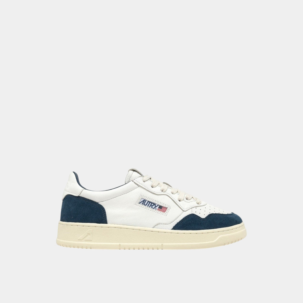 AUTRY Autry Sneakers Medalist in pelle di capra e suede - Bianco/Blu - Hubert Humangoods