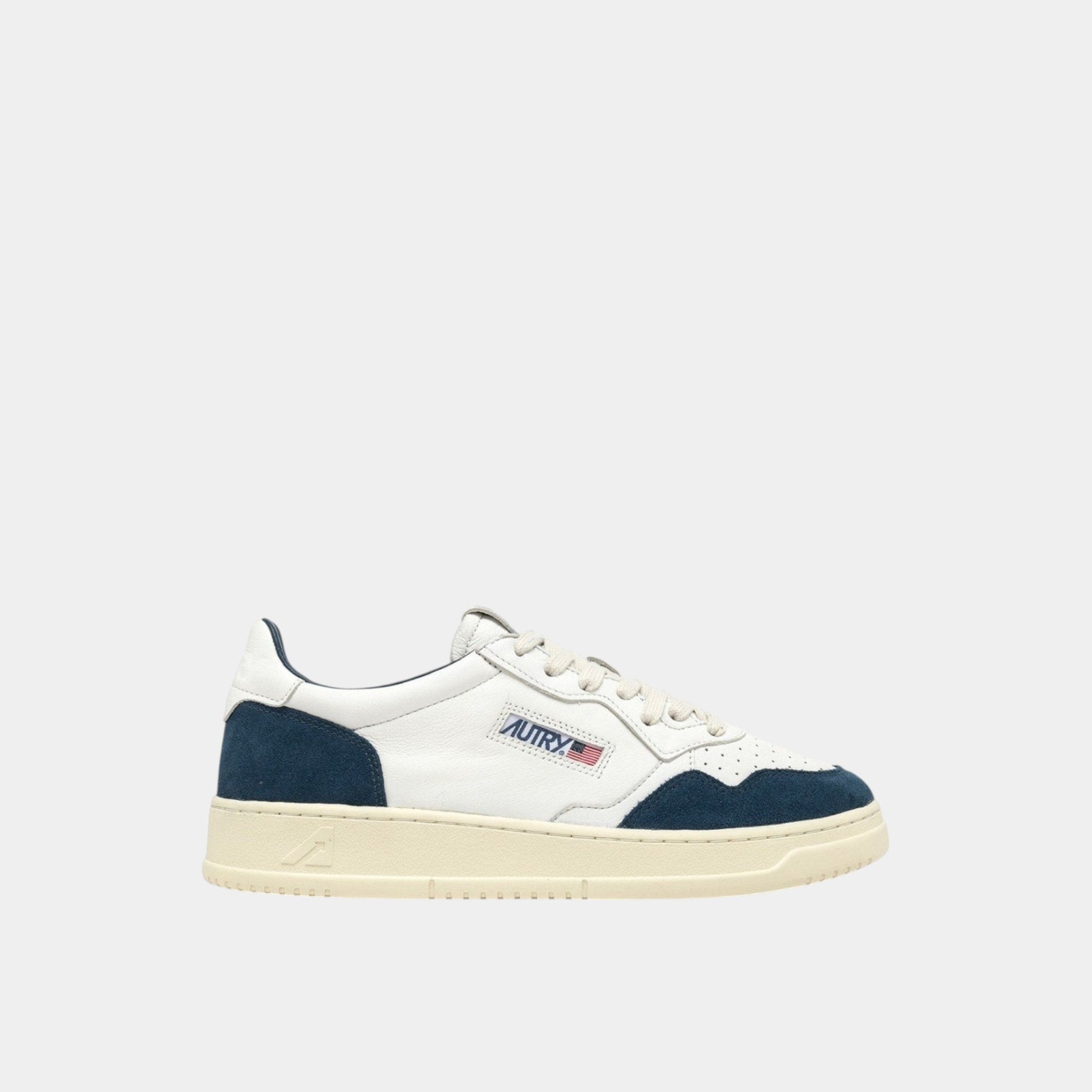 AUTRY Autry Sneakers Medalist in pelle di capra e suede - Bianco/Blu - Hubert Humangoods