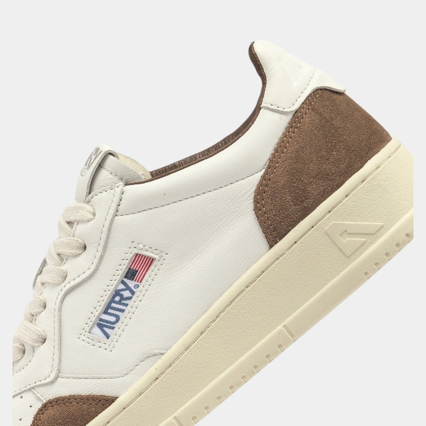 AUTRY Autry Sneakers Medalist in pelle di capra e suede - Bianco/Marrone - Hubert Humangoods