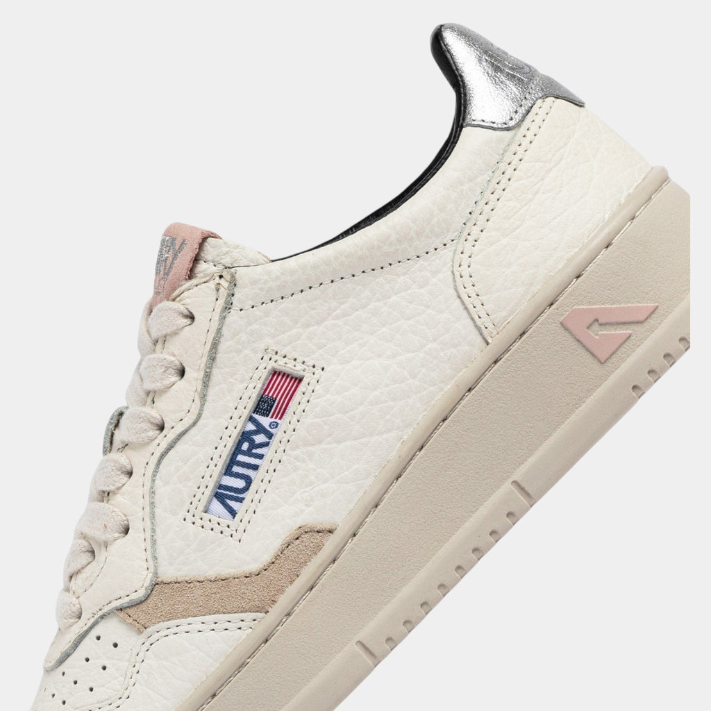 AUTRY Autry Sneakers Medalist in pelle e dettagli - Bianco/Rosa - Hubert Humangoods