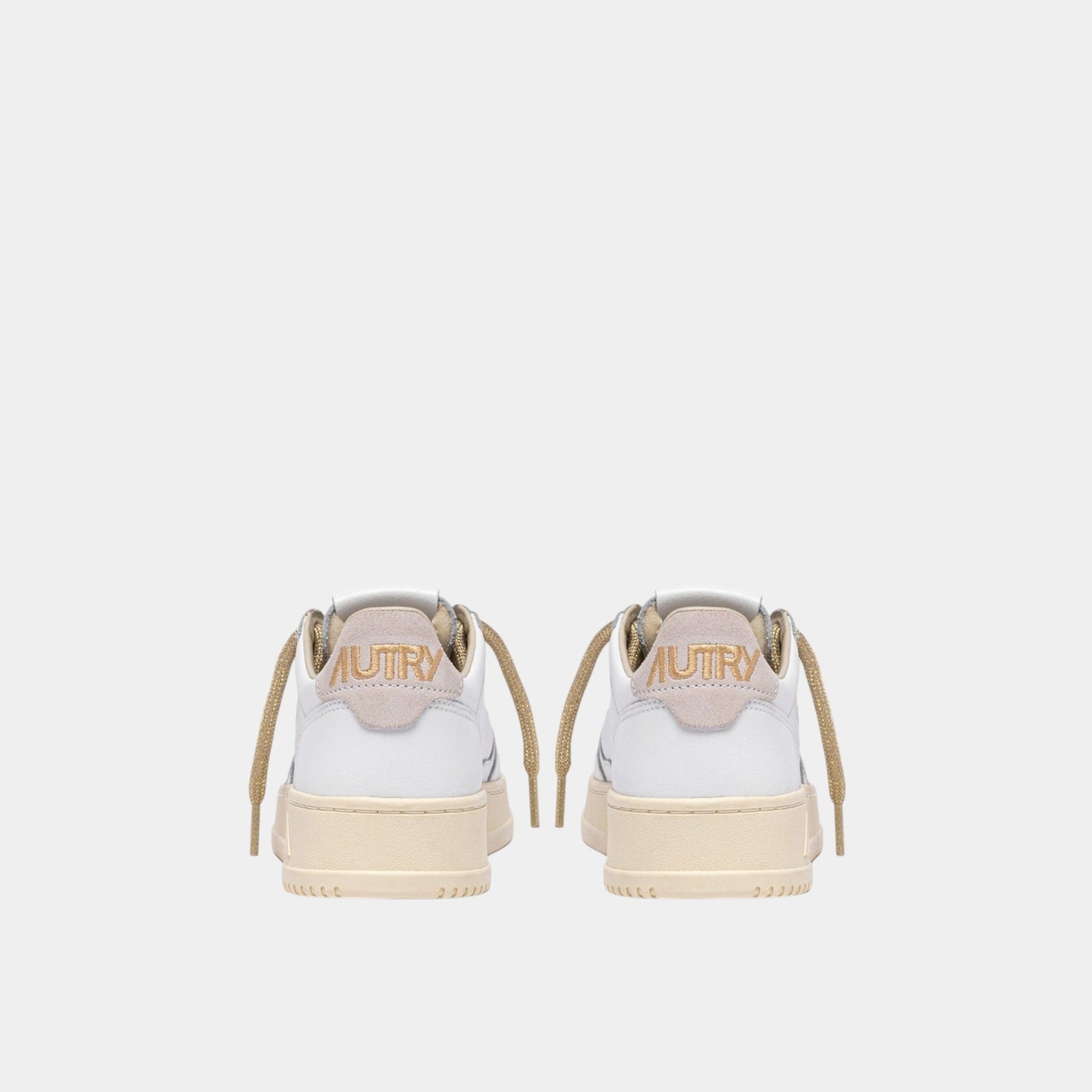 AUTRY Autry Sneakers Medalist in pelle e dettagli Lurex - Bianco - Hubert Humangoods