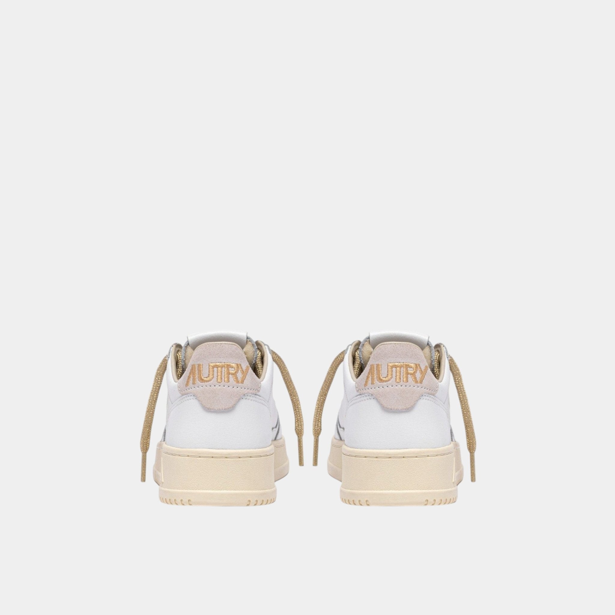 AUTRY Autry Sneakers Medalist in pelle e dettagli Lurex - Bianco - Hubert Humangoods