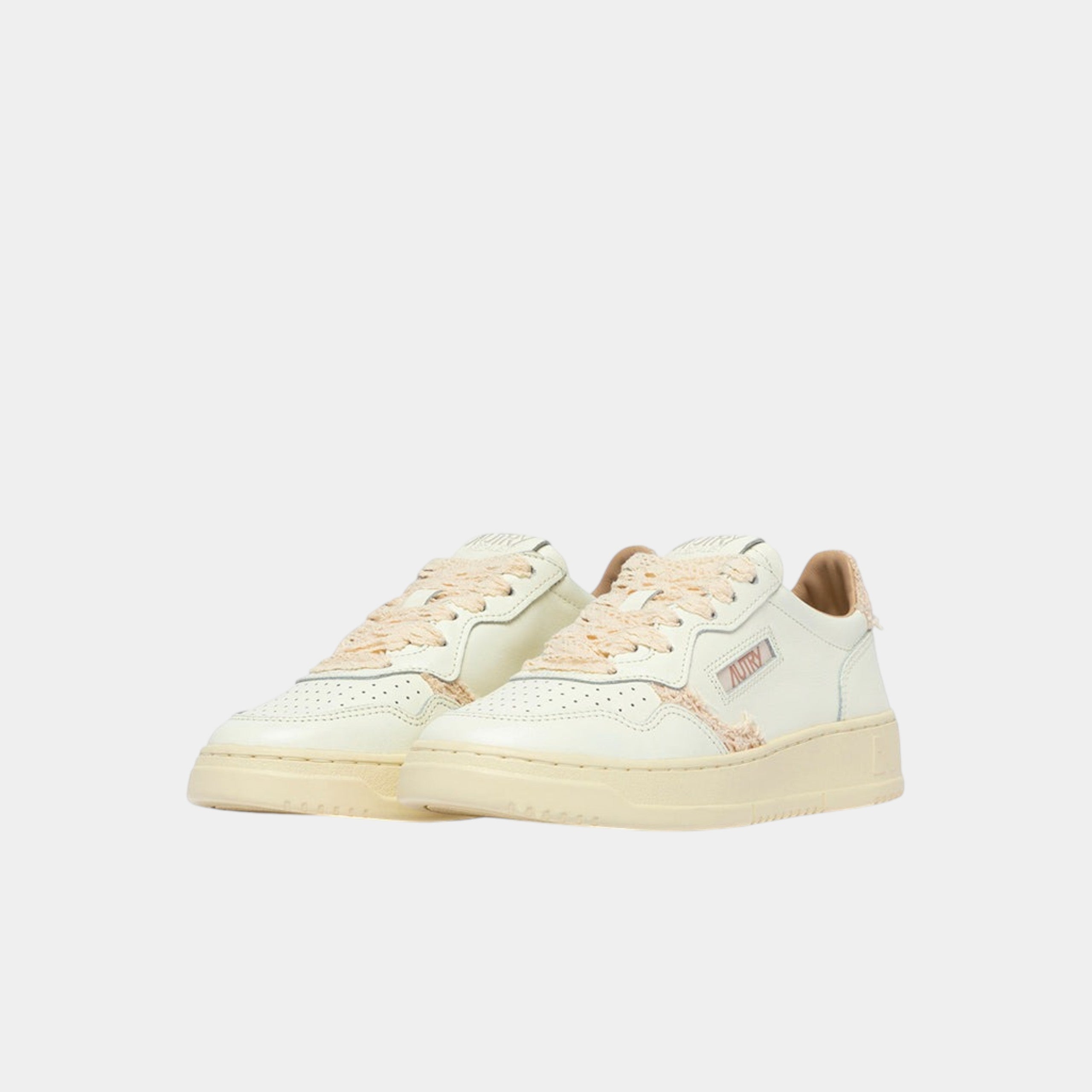 AUTRY - Autry Sneakers Medalist in pelle e Macramè - Bianco/Naturale/2 - Hubert Humangoods