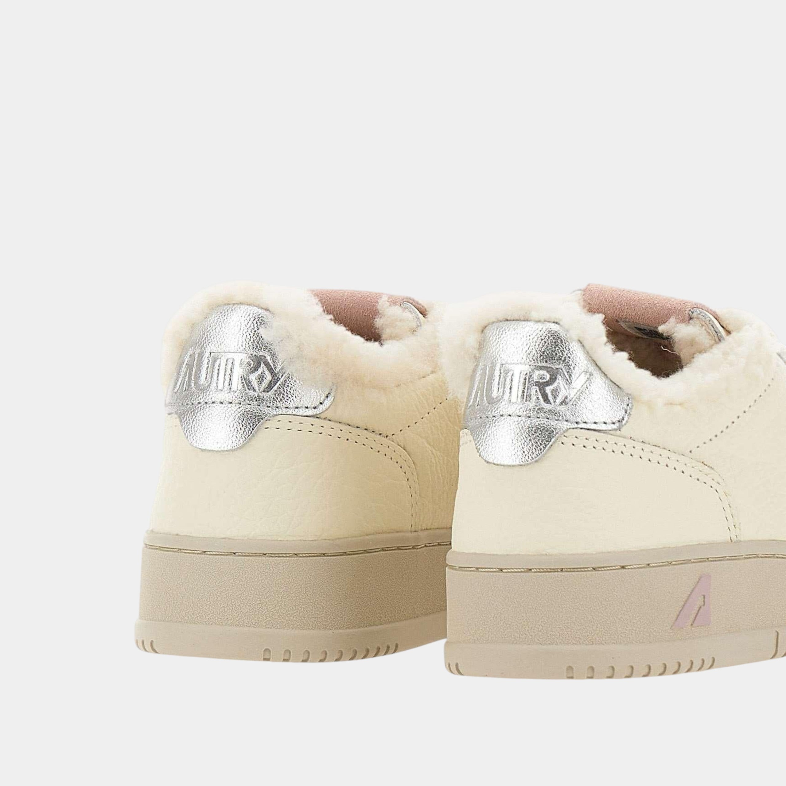 AUTRY - Autry Sneakers Medalist in pelle e pelliccia - Bianco/Rosa/4 - Hubert Humangoods