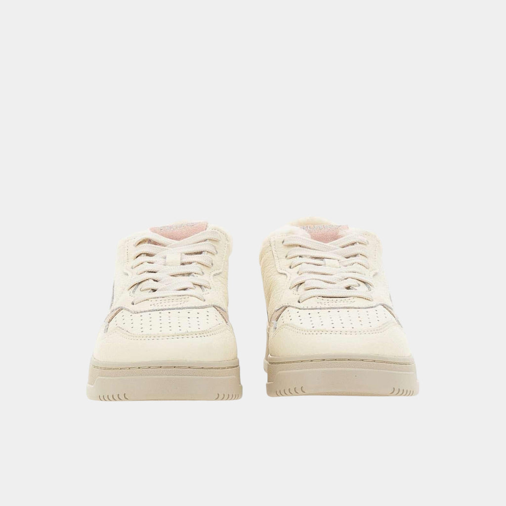 AUTRY - Autry Sneakers Medalist in pelle e pelliccia - Bianco/Rosa/2 - Hubert Humangoods