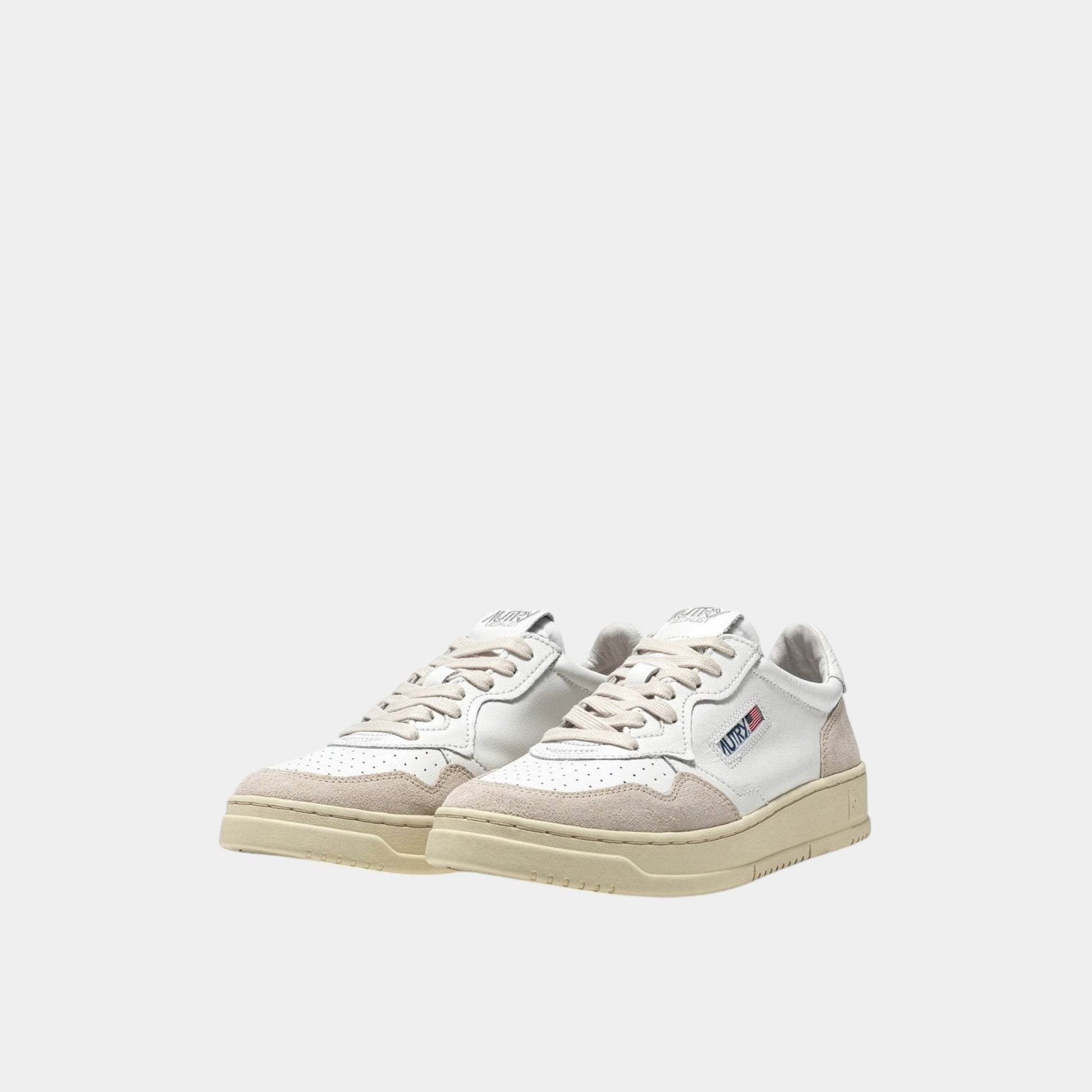 AUTRY Autry Sneakers Medalist in pelle e sude - Bianco/Bianco - Hubert Humangoods