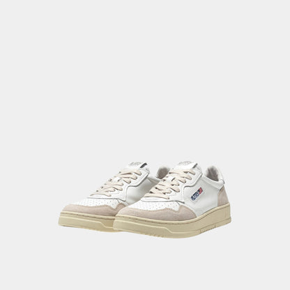 AUTRY Autry Sneakers Medalist in pelle e sude - Bianco/Bianco - Hubert Humangoods