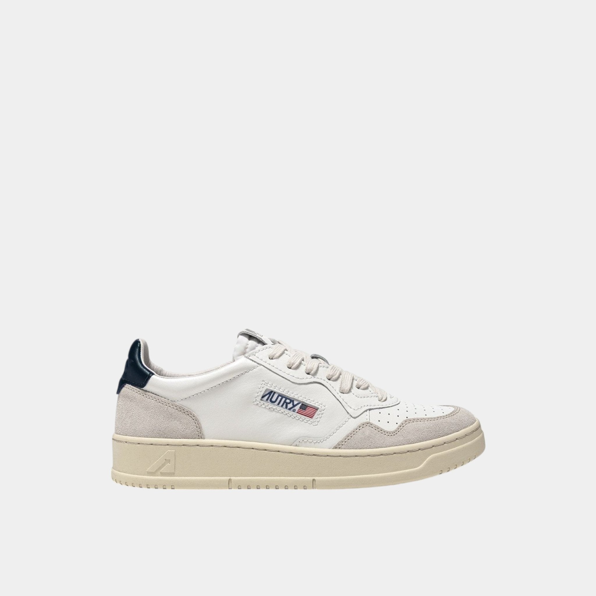 AUTRY Autry Sneakers Medalist in pelle e sude - Bianco/Blu - Hubert Humangoods