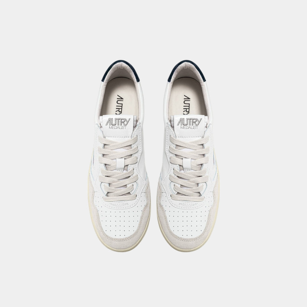 AUTRY Autry Sneakers Medalist in pelle e sude - Bianco/Blu - Hubert Humangoods