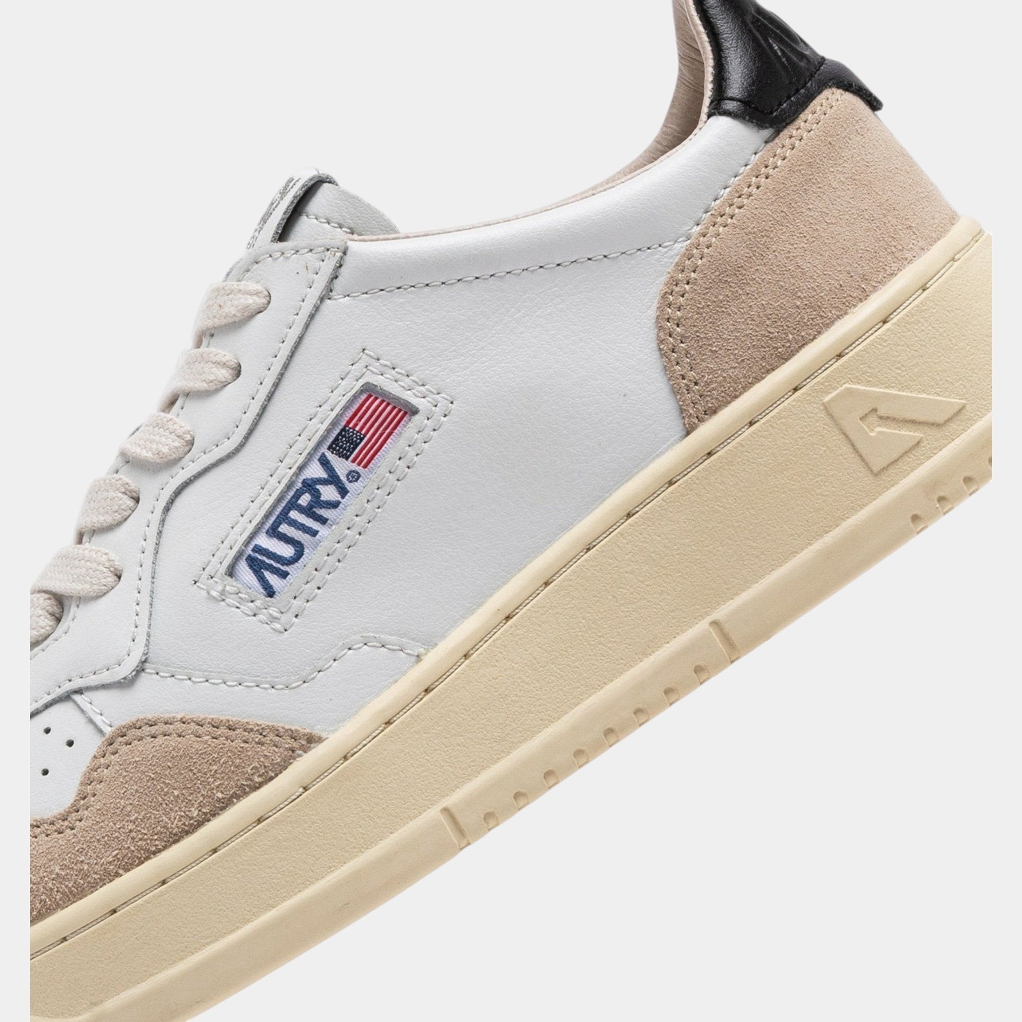 AUTRY Autry Sneakers Medalist in pelle e sude - Bianco/Nero - Hubert Humangoods