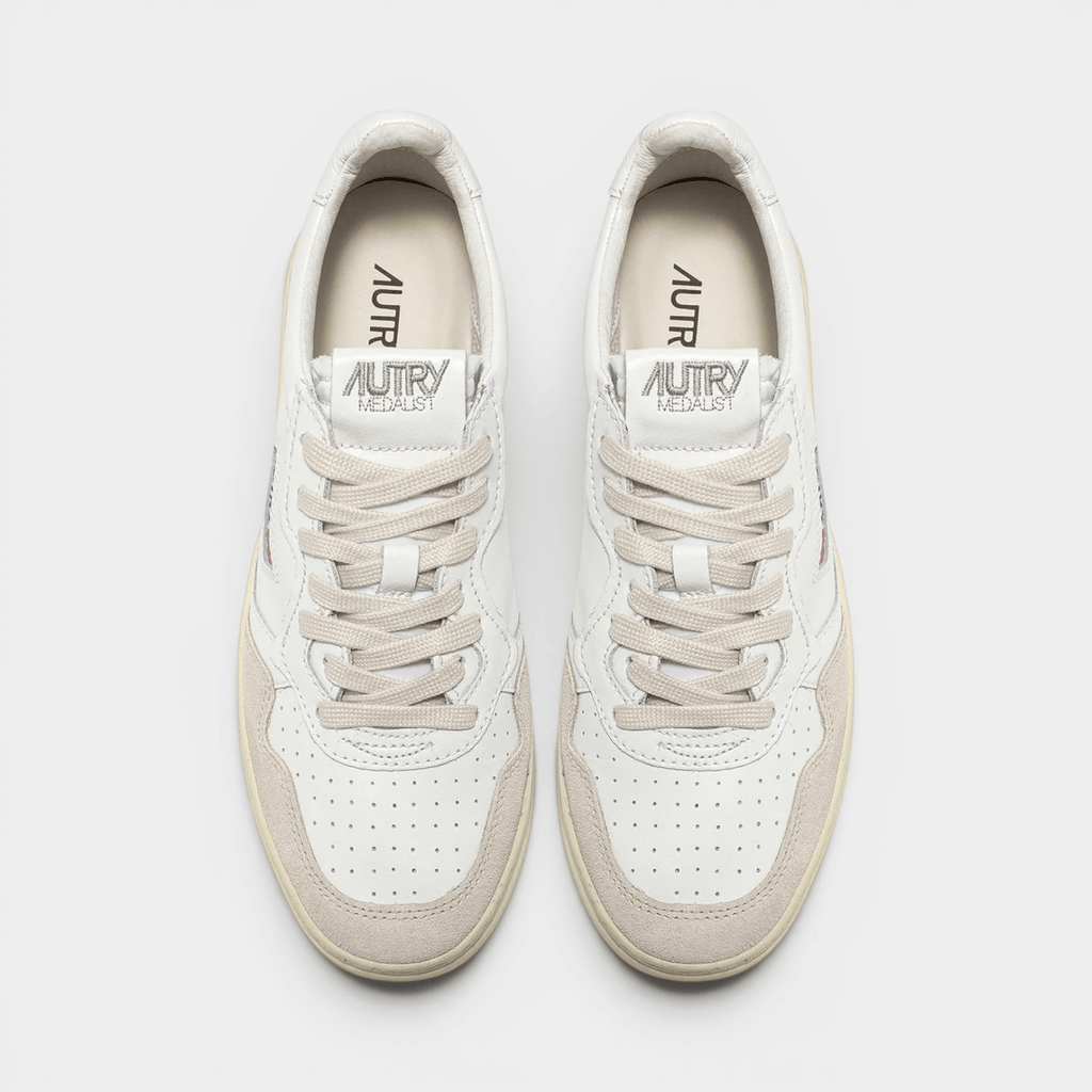 AUTRY - Autry Sneakers Medalist in pelle e suede - Bianco/5 - Hubert Humangoods