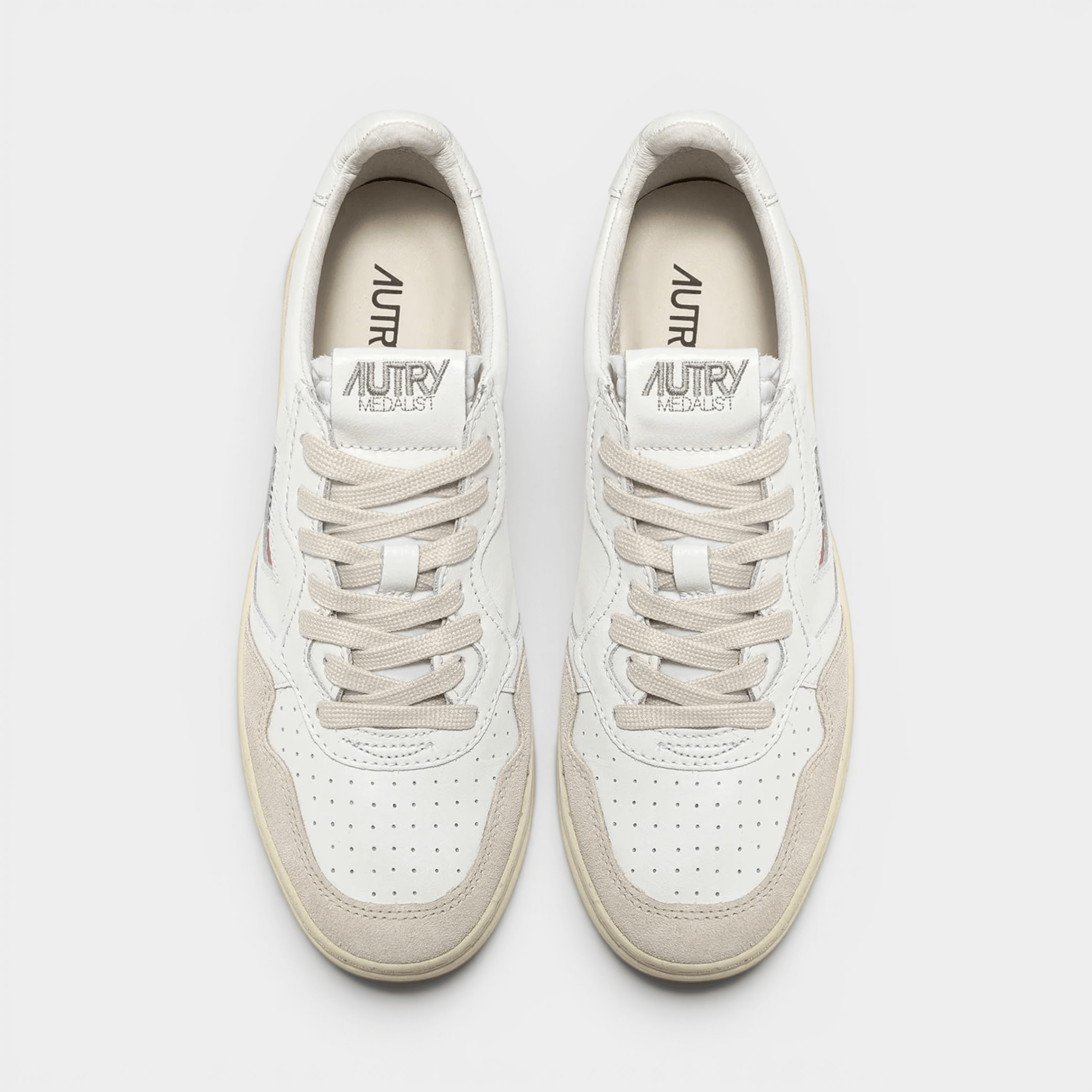AUTRY - Autry Sneakers Medalist in pelle e suede - Bianco/5 - Hubert Humangoods