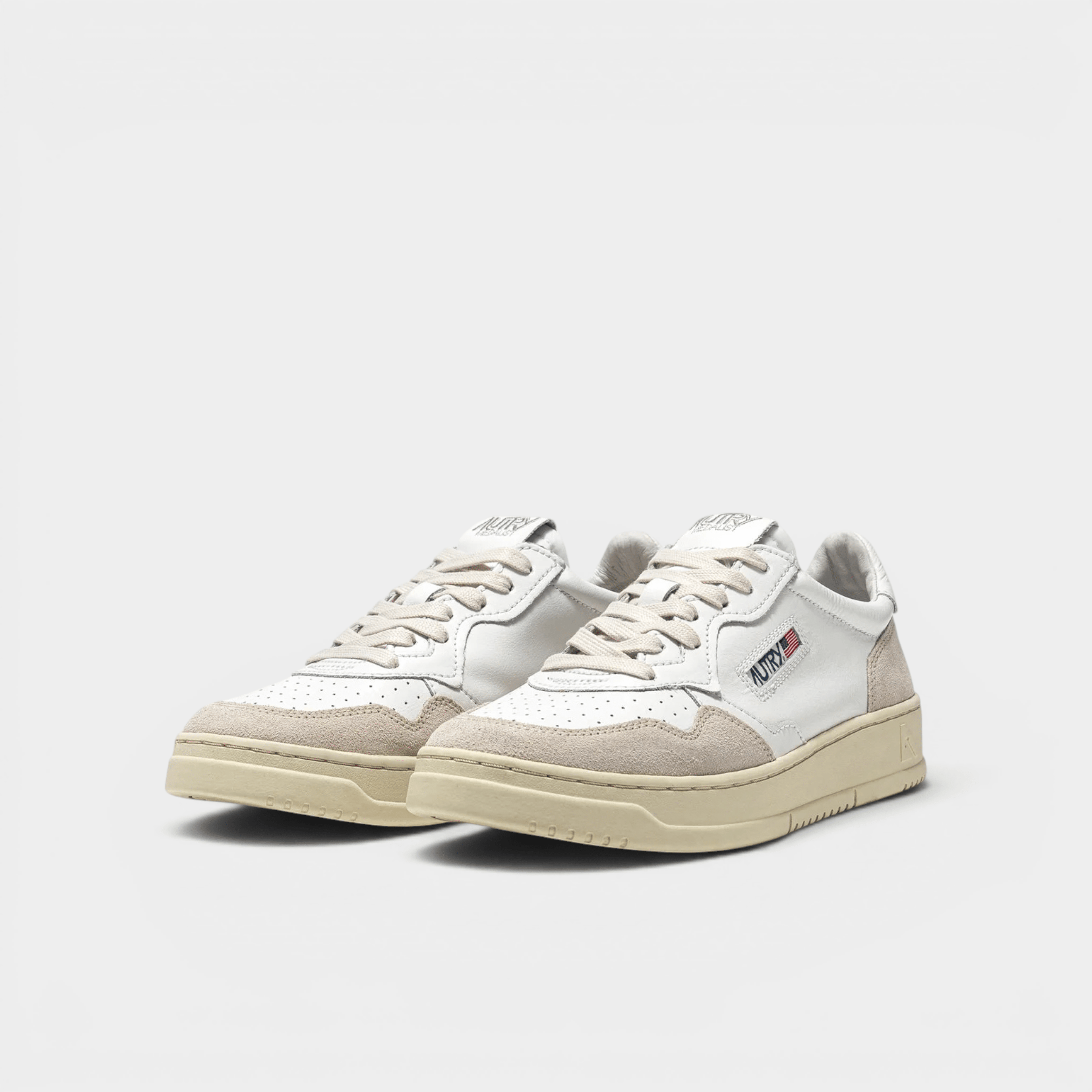 AUTRY - Autry Sneakers Medalist in pelle e suede - Bianco/2 - Hubert Humangoods