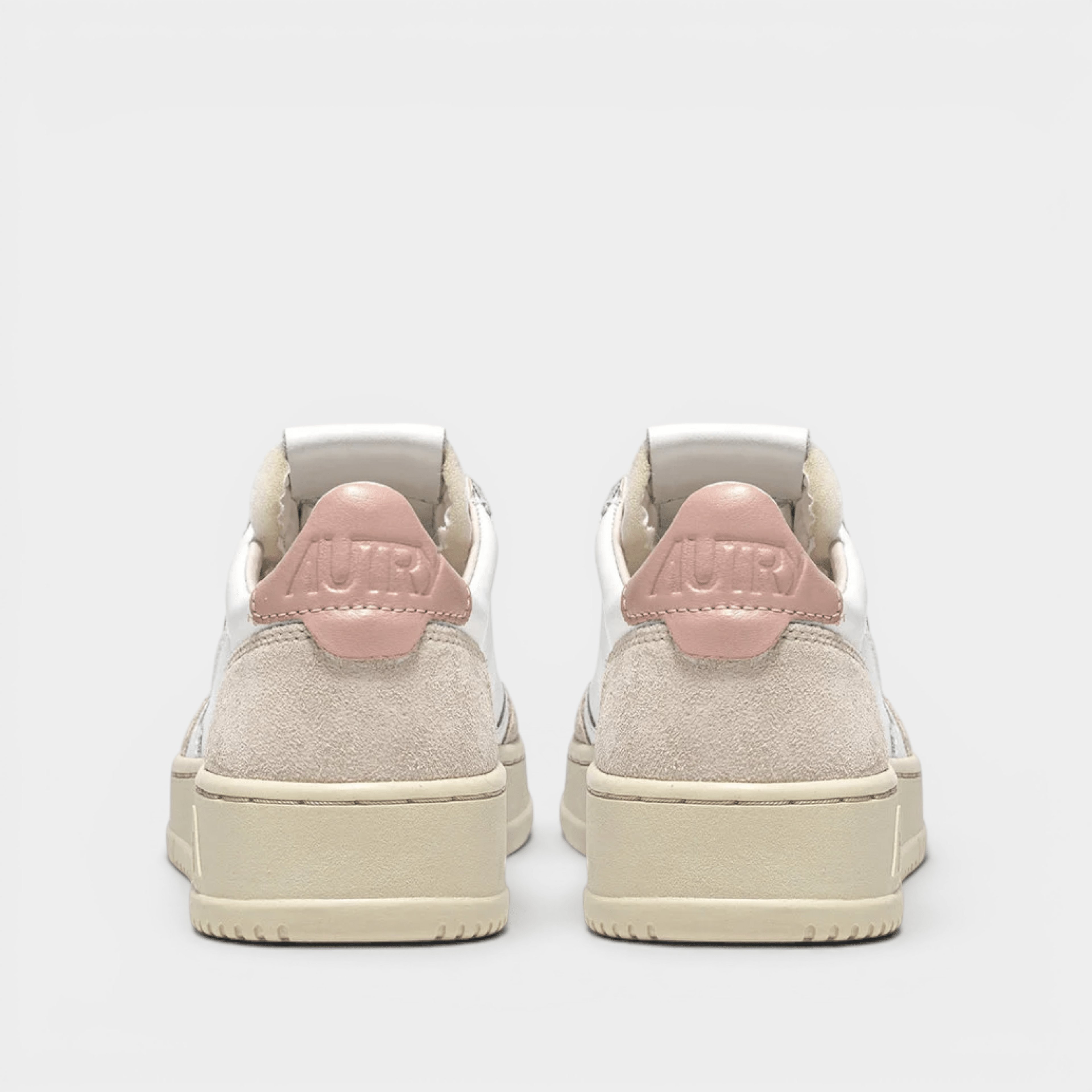 AUTRY - Autry Sneakers Medalist in pelle e suede - Bianco e Rosa/3 - Hubert Humangoods