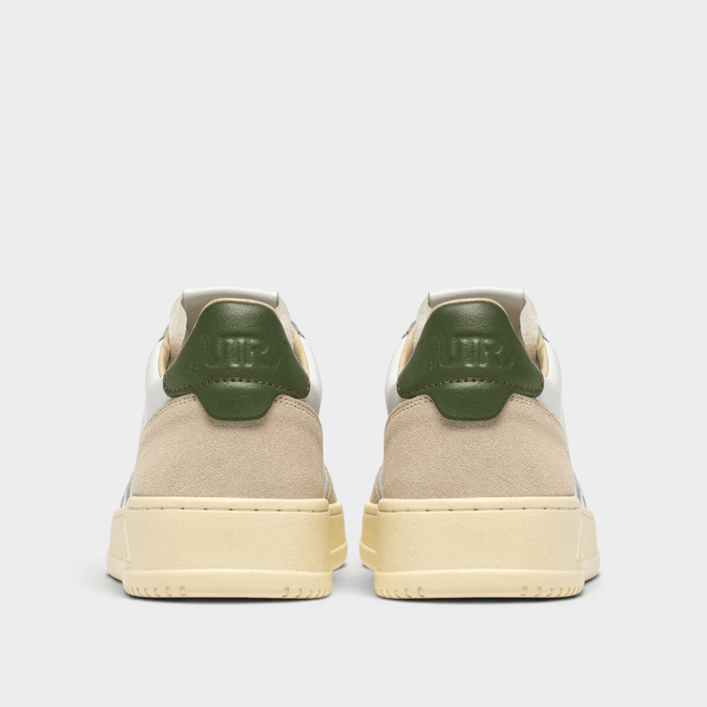 AUTRY - Autry Sneakers Medalist in pelle e suede - Bianco e Verde/3 - Hubert Humangoods