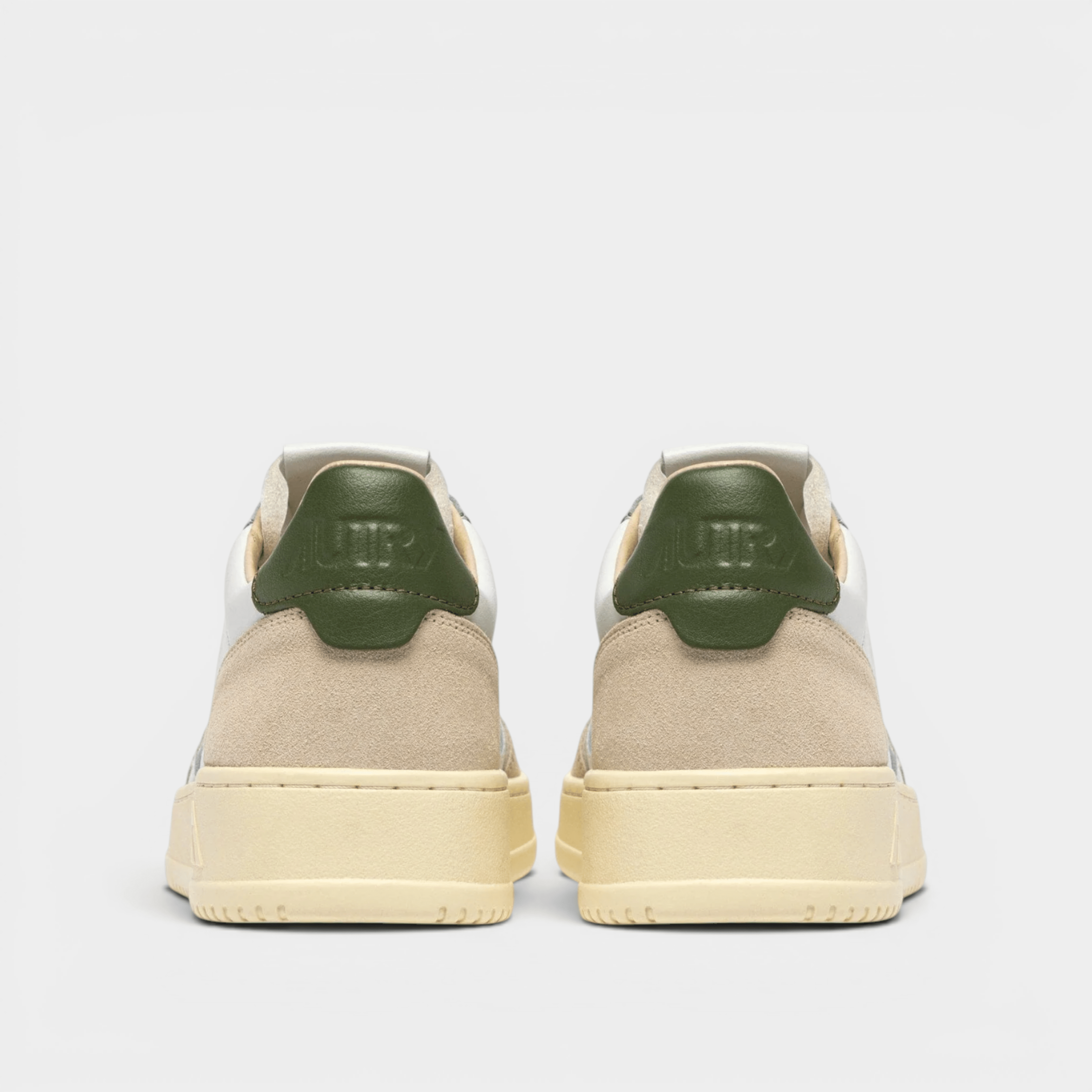 AUTRY - Autry Sneakers Medalist in pelle e suede - Bianco e Verde/3 - Hubert Humangoods