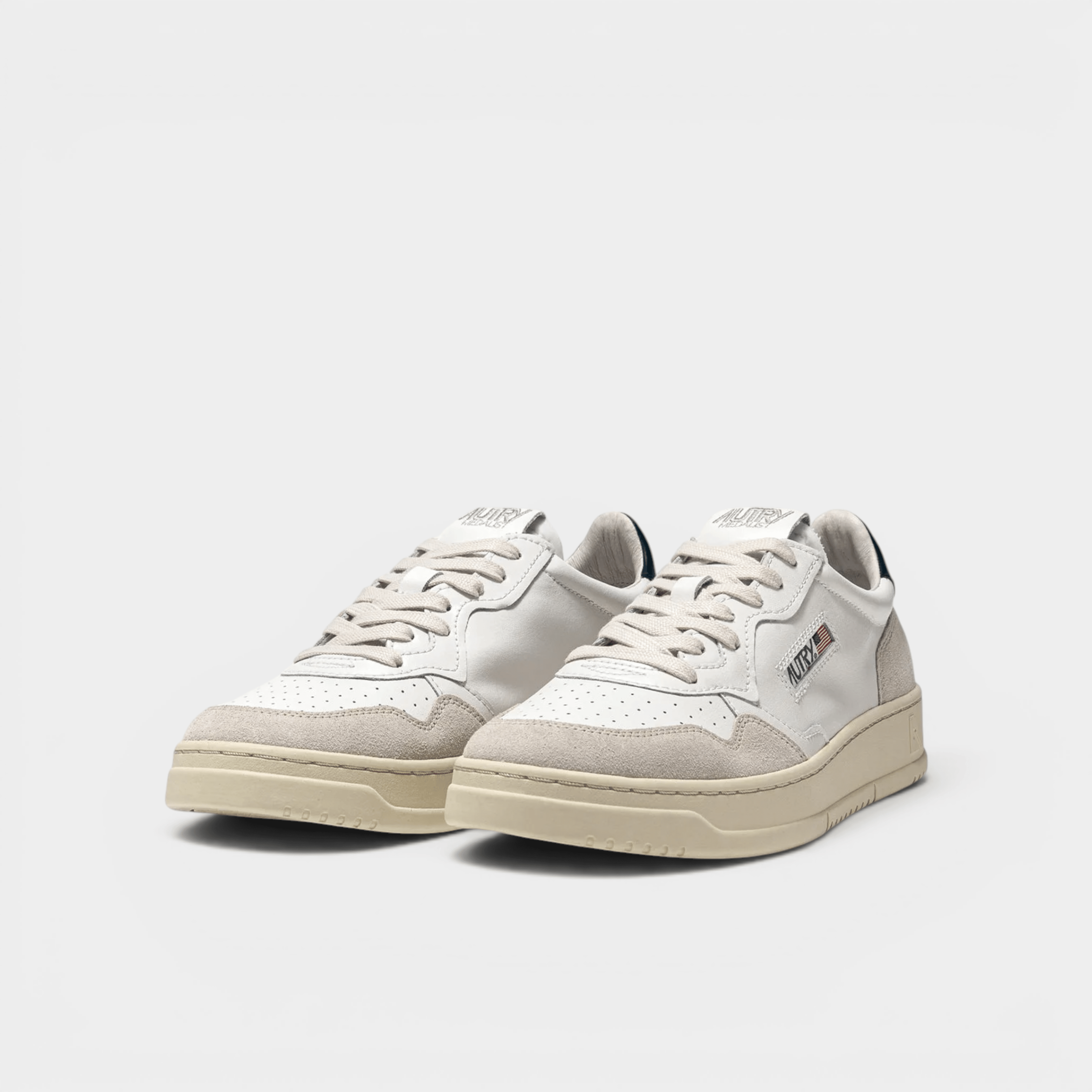 AUTRY - Autry Sneakers Medalist in pelle e suede - Bianco/Blu/2 - Hubert Humangoods
