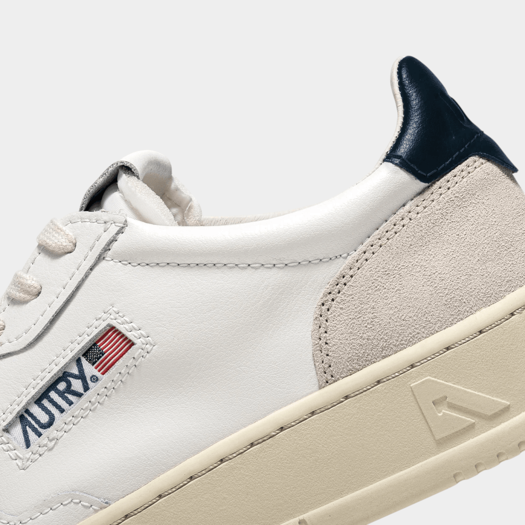 AUTRY - Autry Sneakers Medalist in pelle e suede - Bianco/Blu/6 - Hubert Humangoods