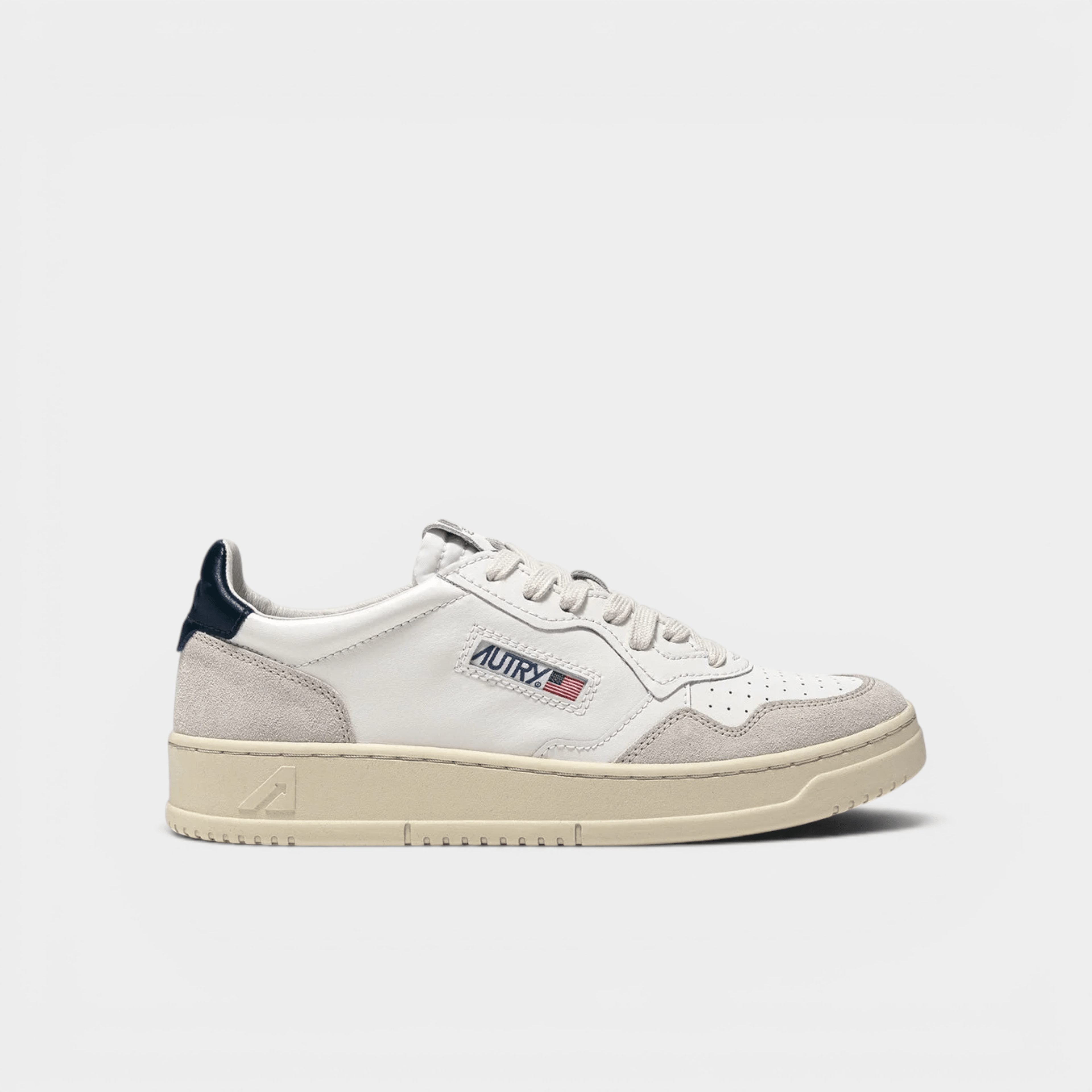 AUTRY - Autry Sneakers Medalist in pelle e suede - Bianco/Blu/1 - Hubert Humangoods