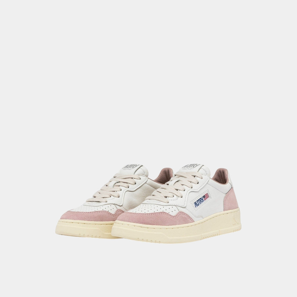 AUTRY Autry Sneakers Medalist in pelle e suede - Bianco/rosa - Hubert Humangoods
