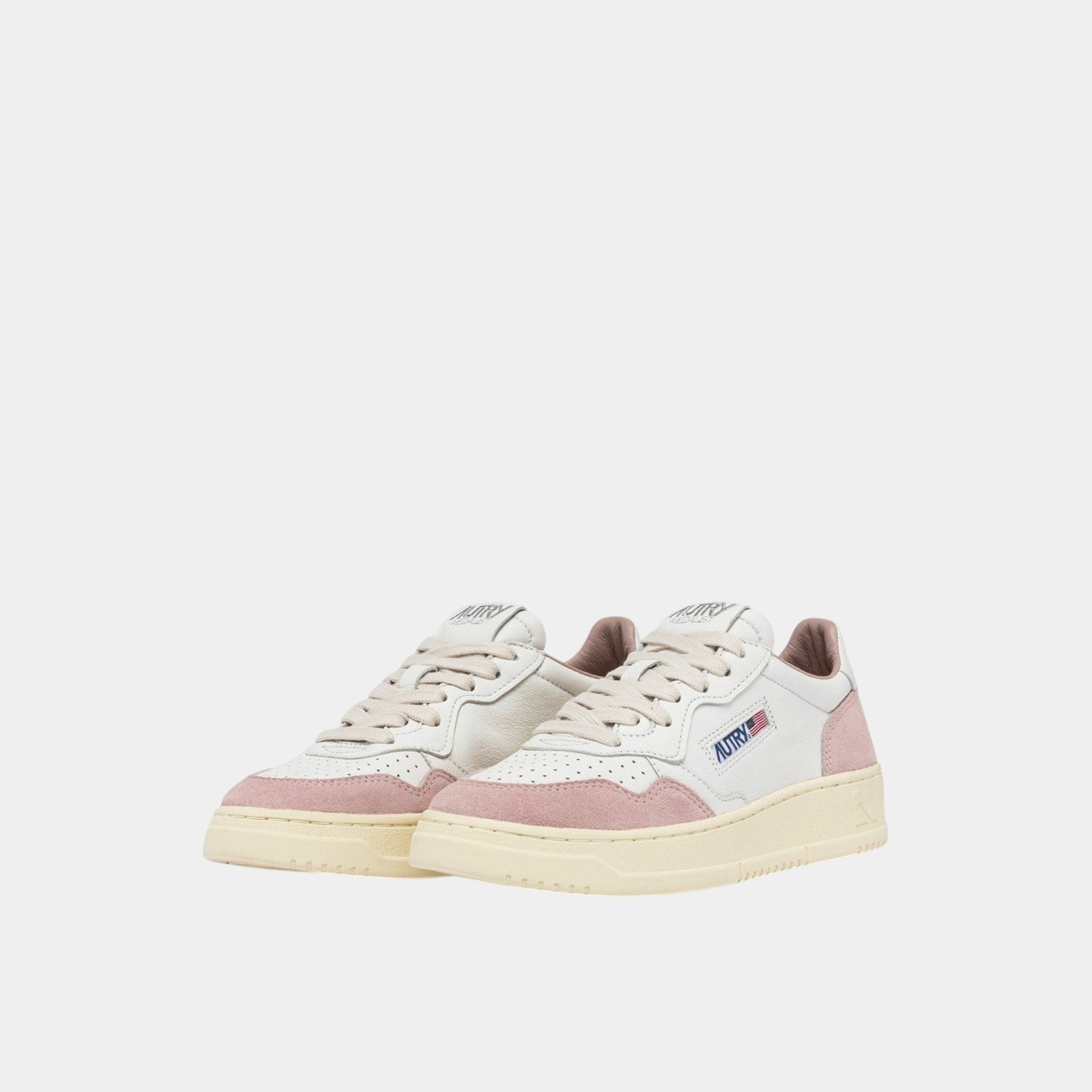AUTRY Autry Sneakers Medalist in pelle e suede - Bianco/rosa - Hubert Humangoods