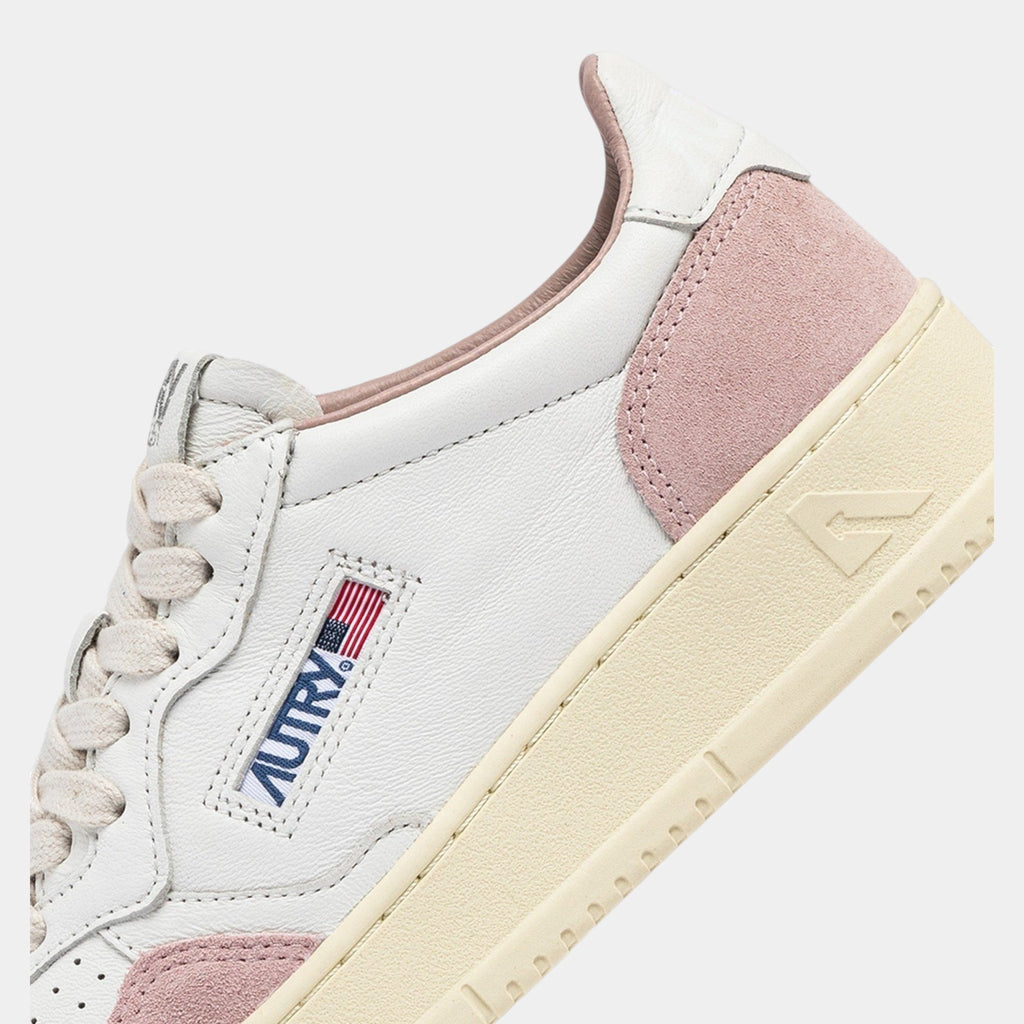 AUTRY Autry Sneakers Medalist in pelle e suede - Bianco/rosa - Hubert Humangoods