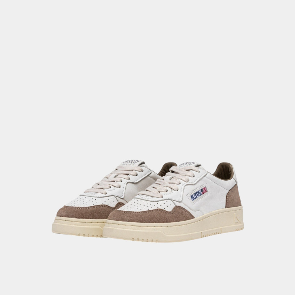 AUTRY Autry Sneakers Medalist in pelle e suede - Bianco/Tabacco - Hubert Humangoods