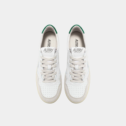 AUTRY Autry Sneakers Medalist in pelle e suede - Bianco/Verde - Hubert Humangoods