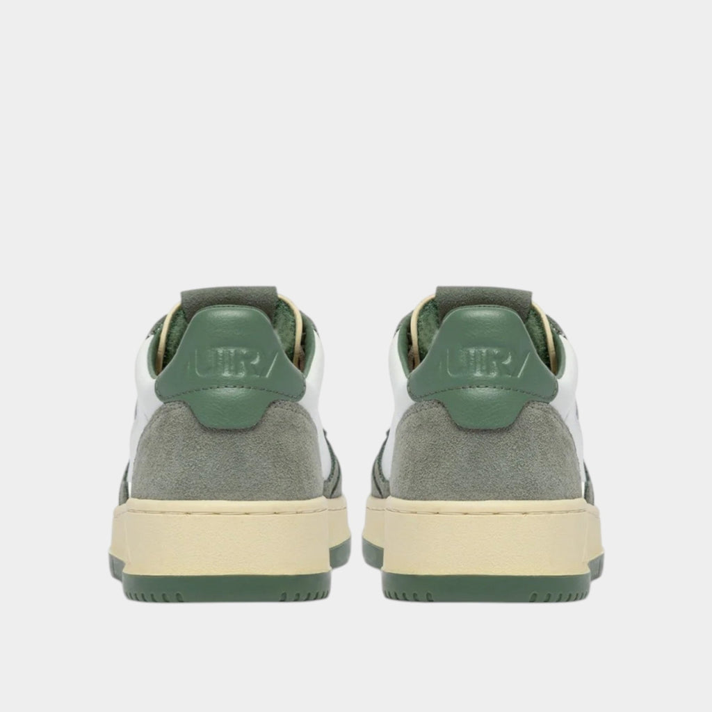 AUTRY - Autry Sneakers Medalist in pelle e suede - Grigio/Verde/3 - Hubert Humangoods