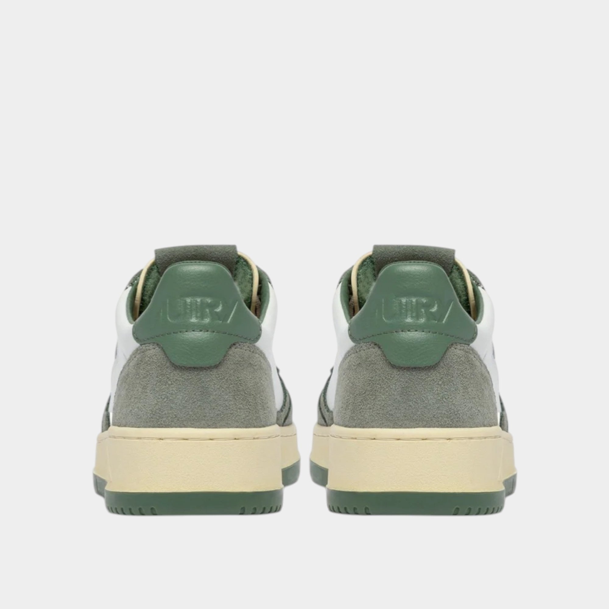 AUTRY - Autry Sneakers Medalist in pelle e suede - Grigio/Verde/3 - Hubert Humangoods