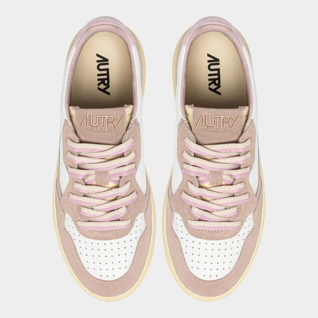AUTRY - Autry Sneakers Medalist in pelle e suede - Rosa/5 - Hubert Humangoods