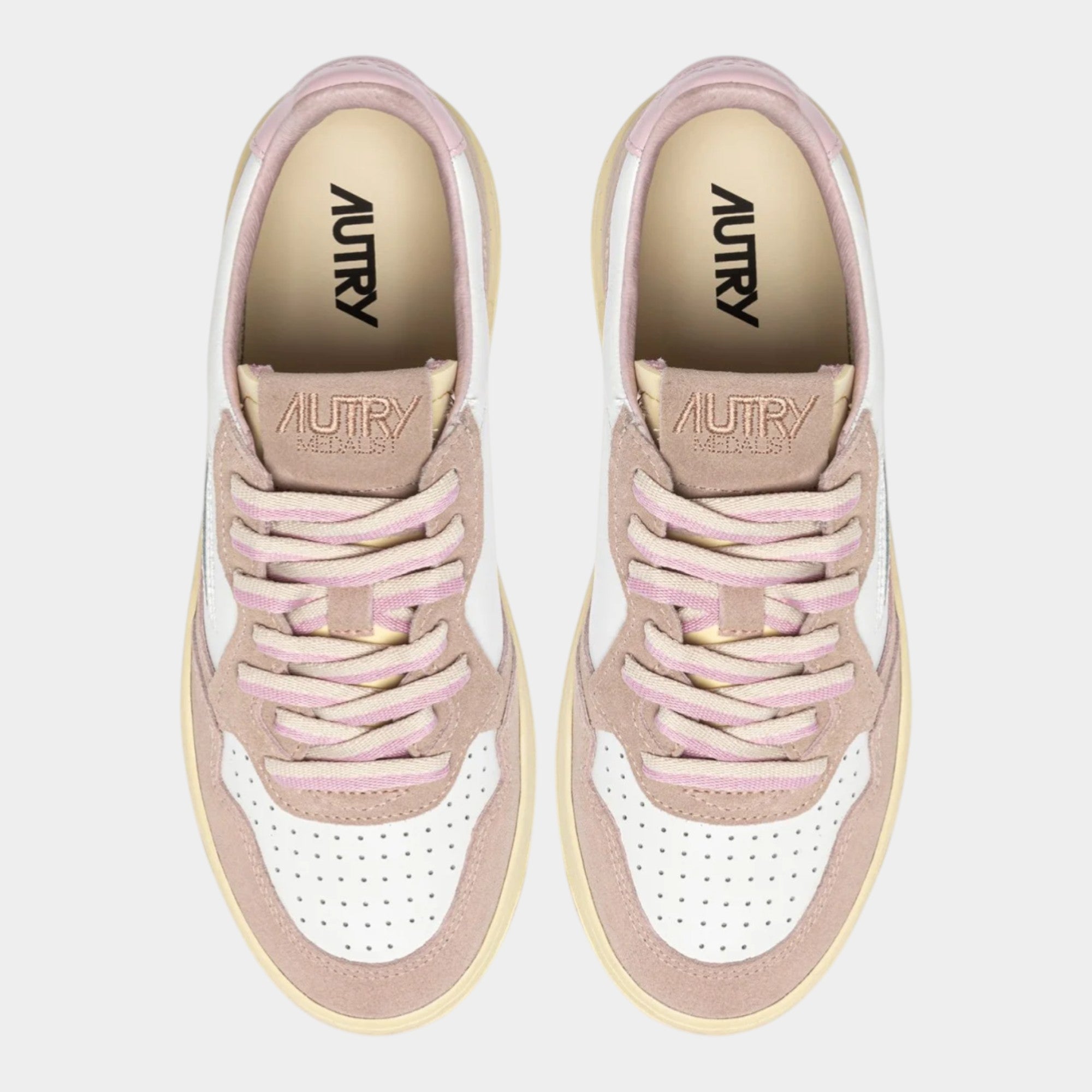 AUTRY - Autry Sneakers Medalist in pelle e suede - Rosa/5 - Hubert Humangoods