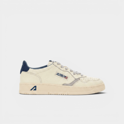 Autry Sneakers Medalist in pelle ensign - Bianco e Blu