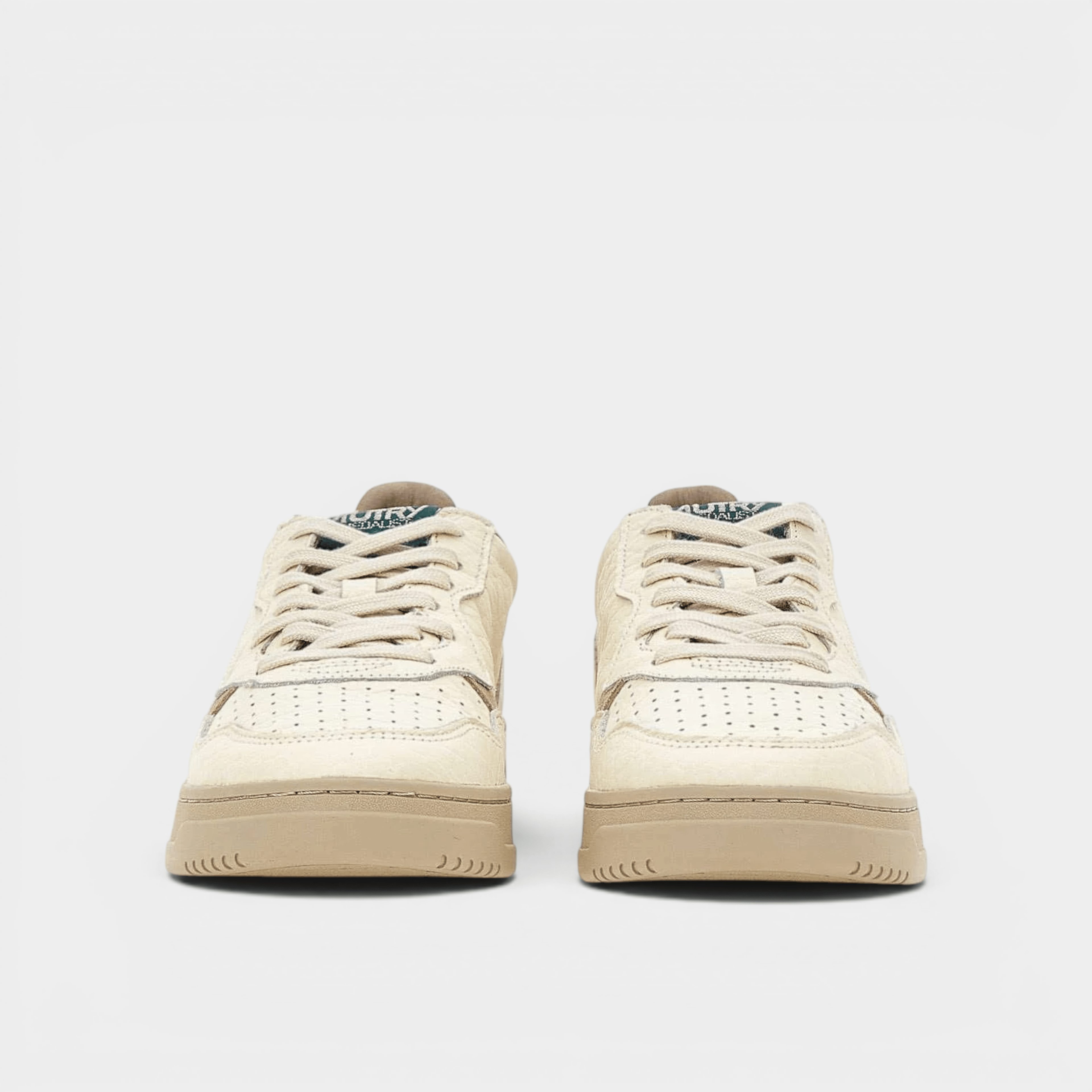 AUTRY - Autry Sneakers Medalist in pelle ensign - Bianco e Verde/4 - Hubert Humangoods