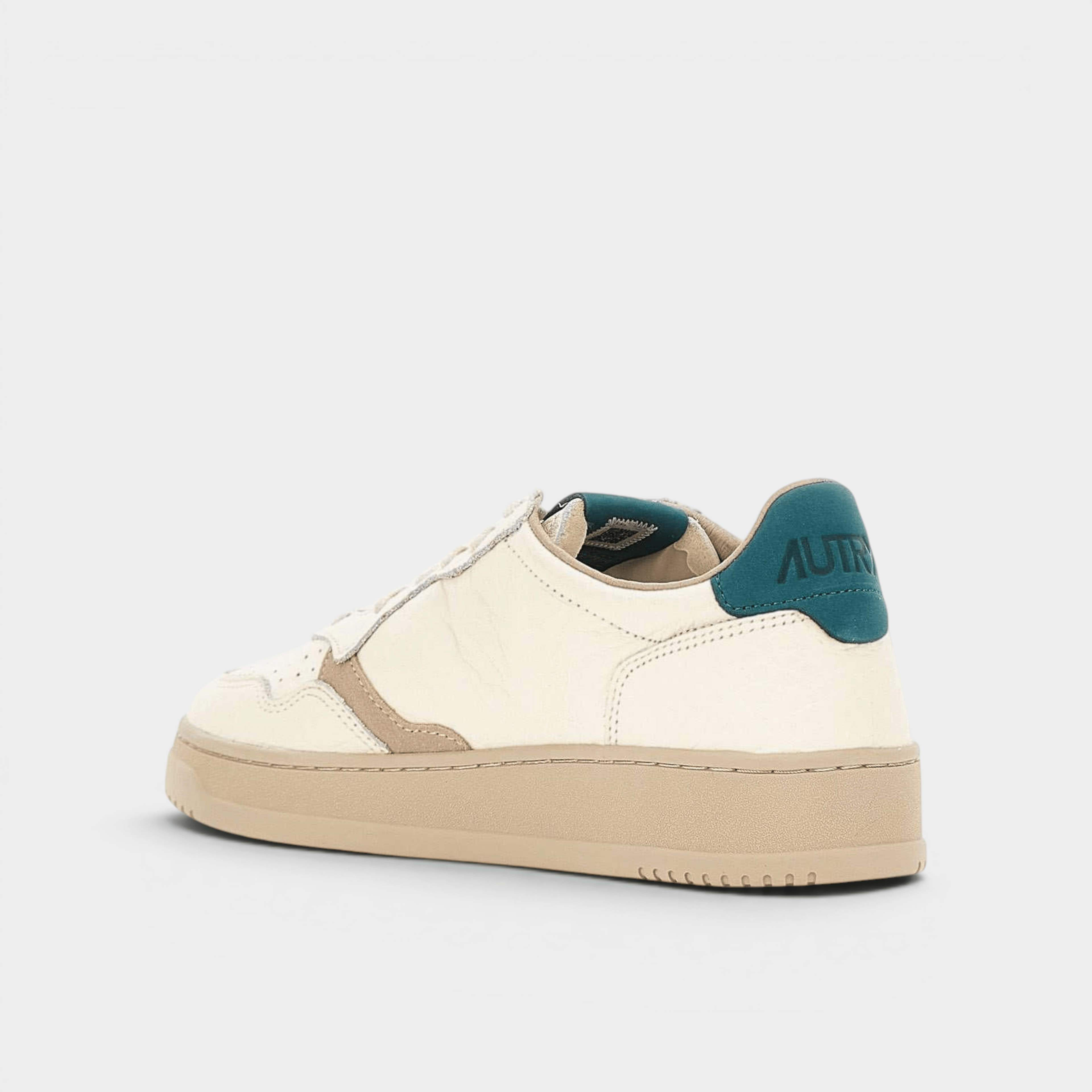 AUTRY - Autry Sneakers Medalist in pelle ensign - Bianco e Verde/6 - Hubert Humangoods