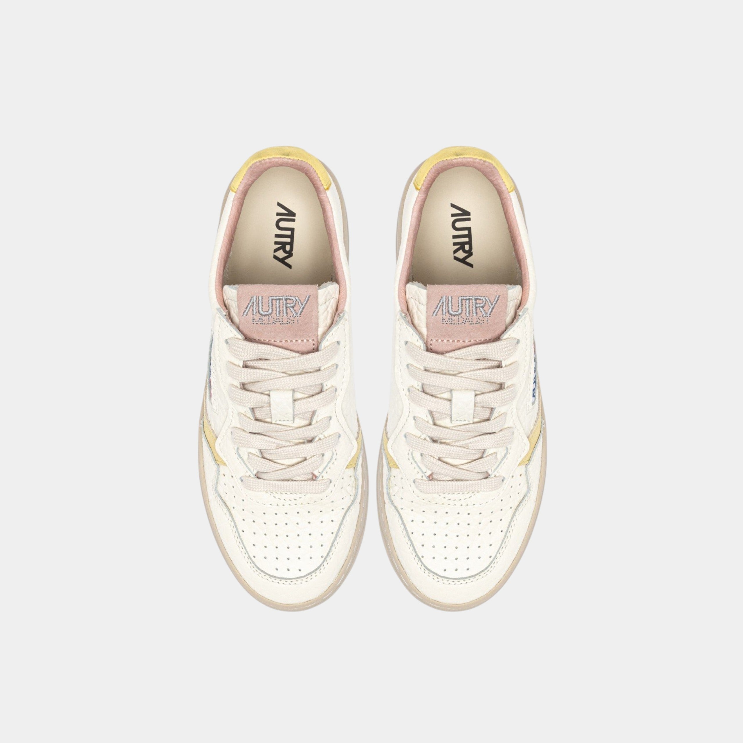 AUTRY - Autry Sneakers Medalist in pelle - Giallo/Rosa/5 - Hubert Humangoods