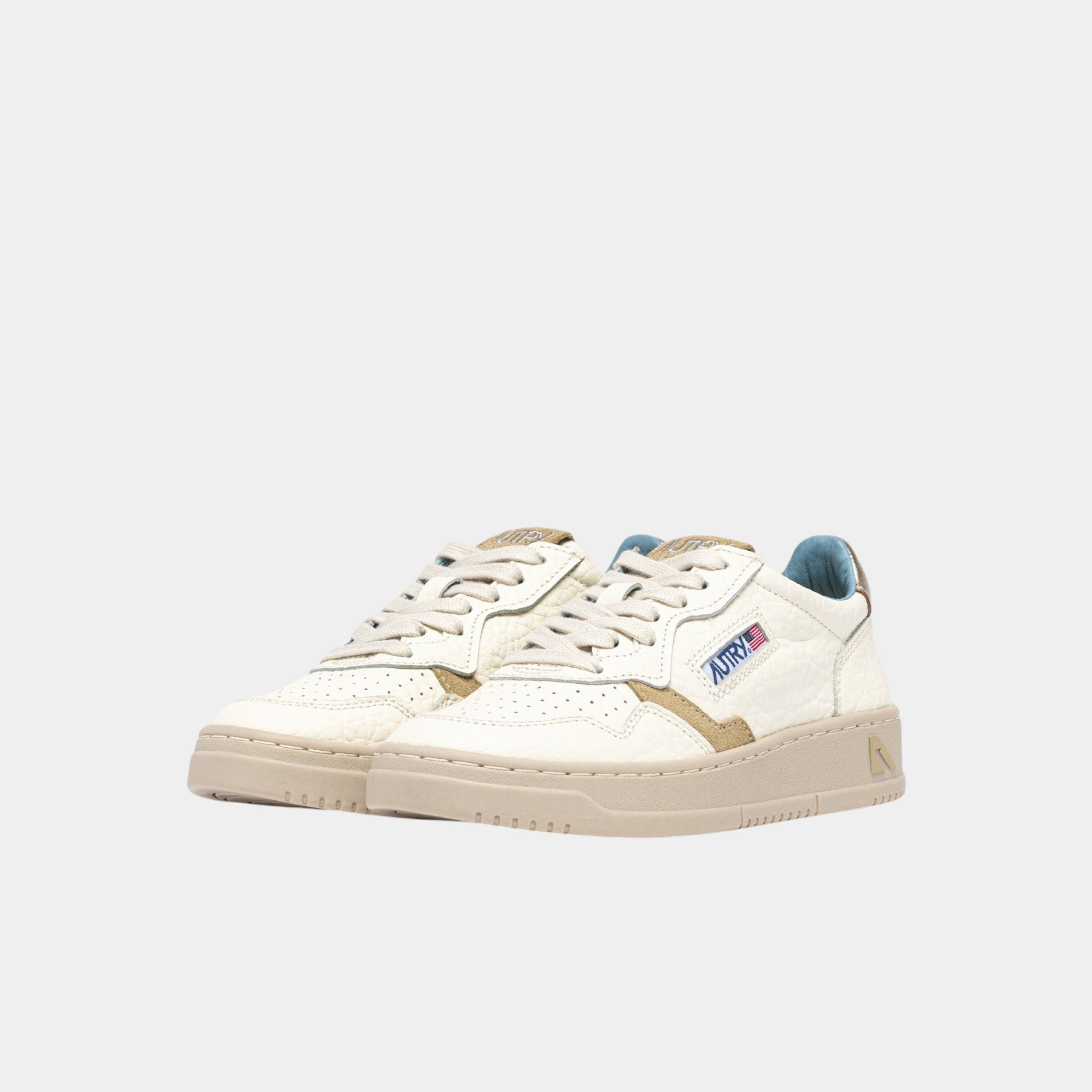 AUTRY - Autry Sneakers Medalist in pelle - Platino/Sabbia/2 - Hubert Humangoods