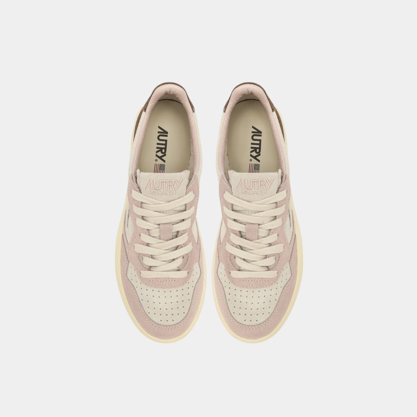 AUTRY Autry Sneakers Medalist in sude - Grigio/ Rosa/ Marrone - Hubert Humangoods